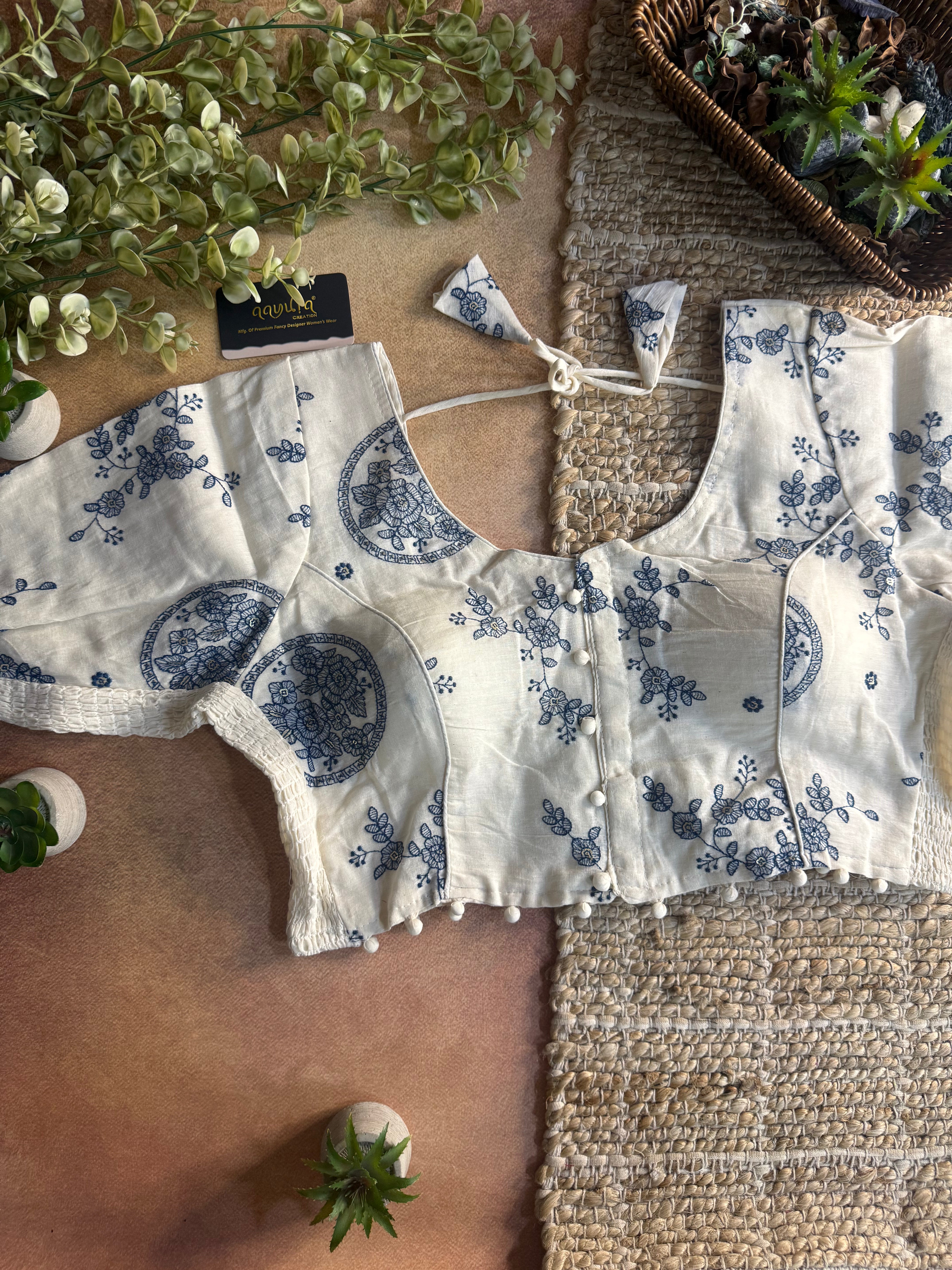 Ira Off-White Classic Blouse