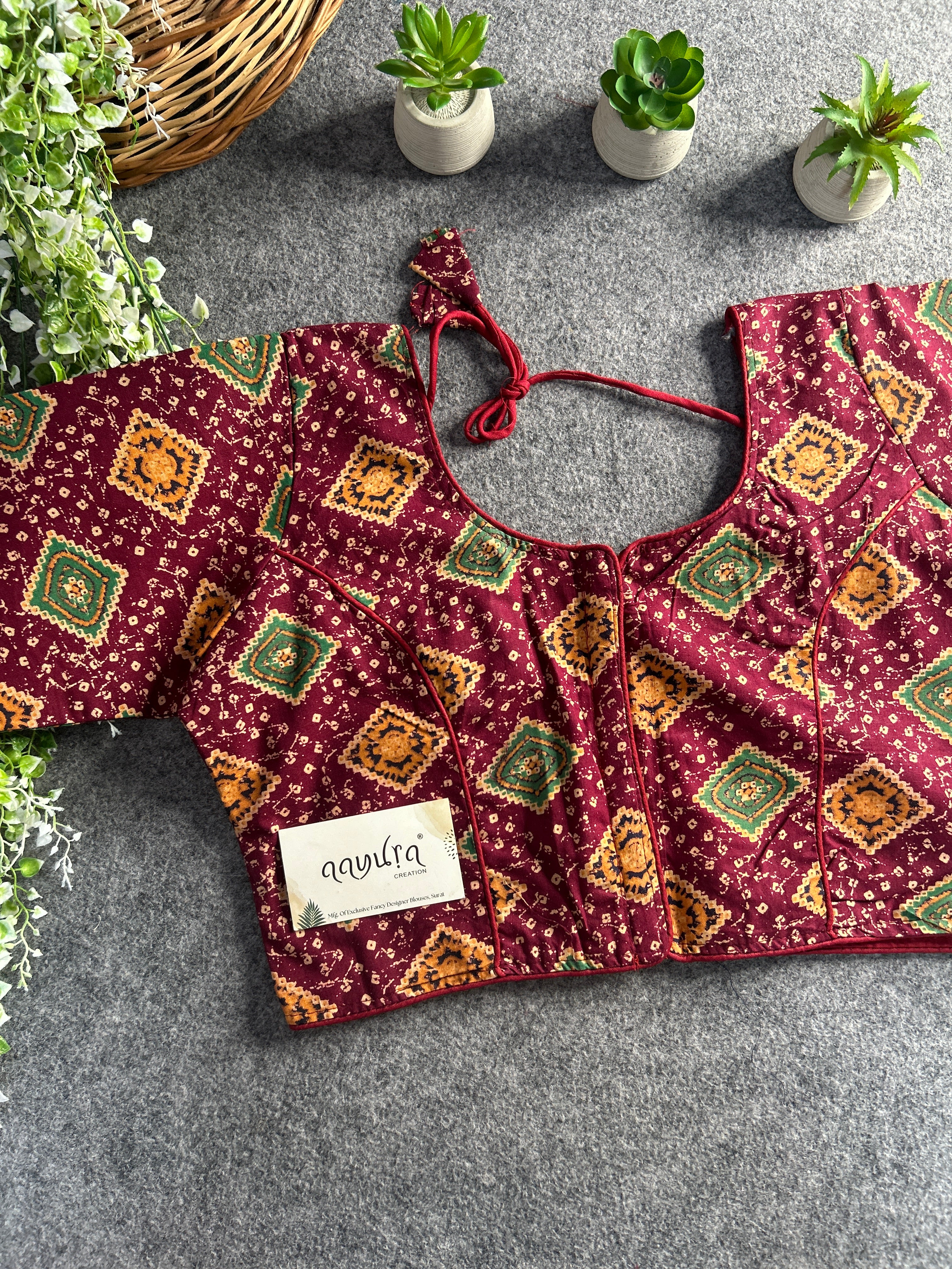 Pure cotton Ajrakh Print