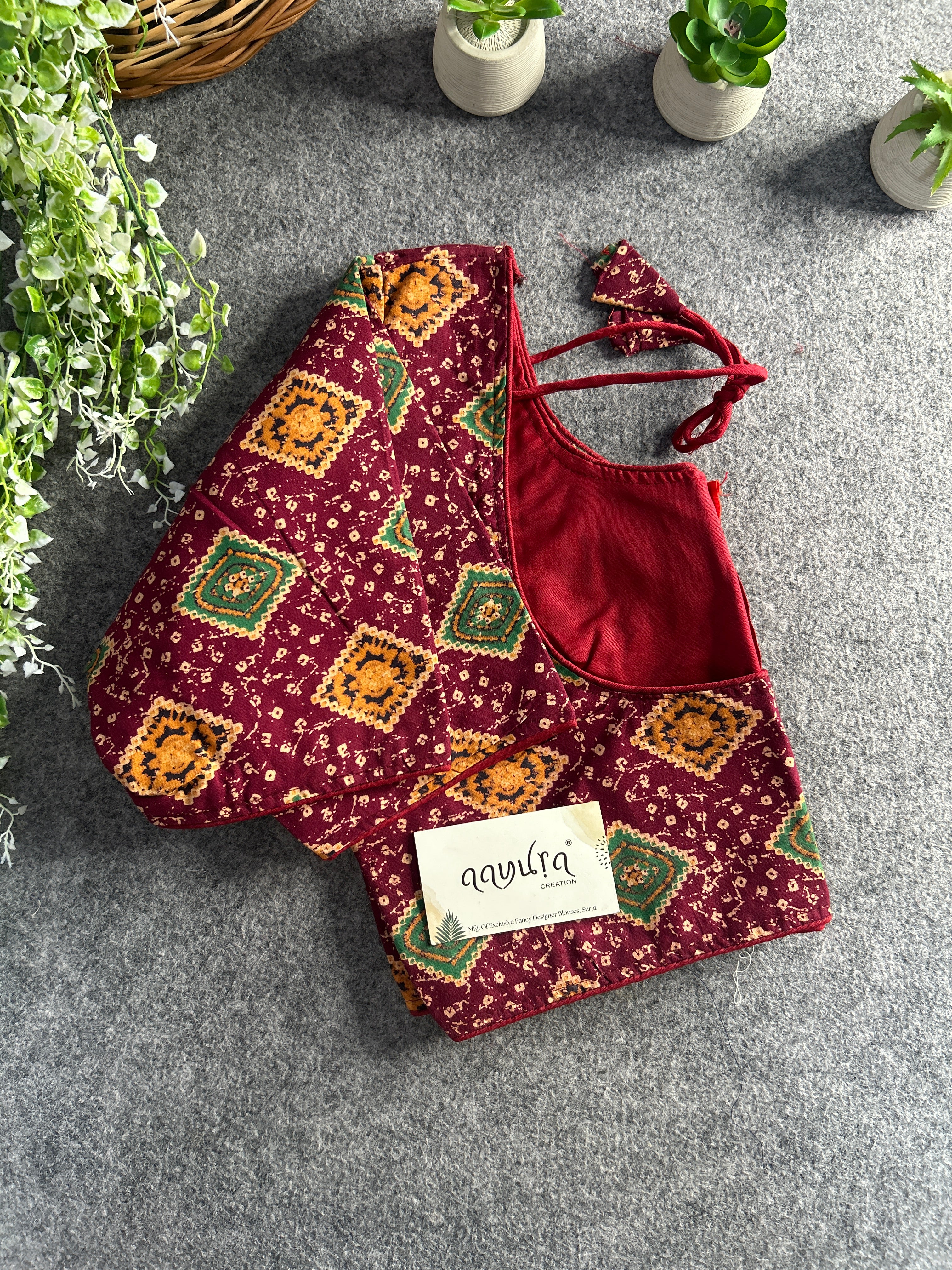 Pure cotton Ajrakh Print