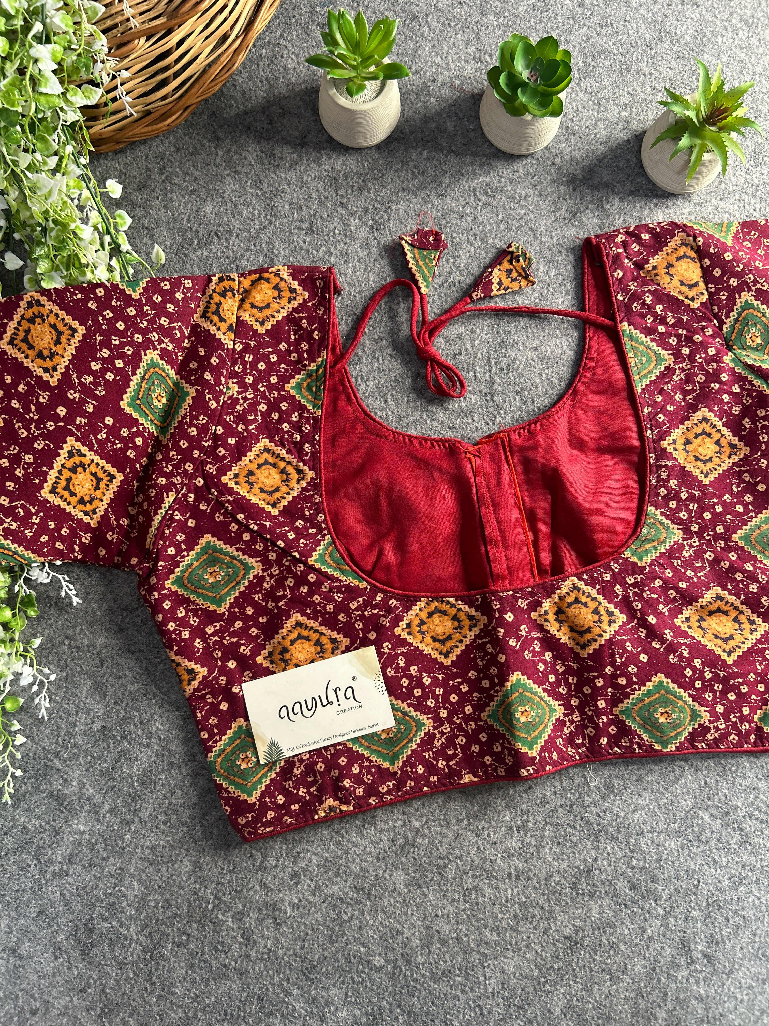 Pure cotton Ajrakh Print