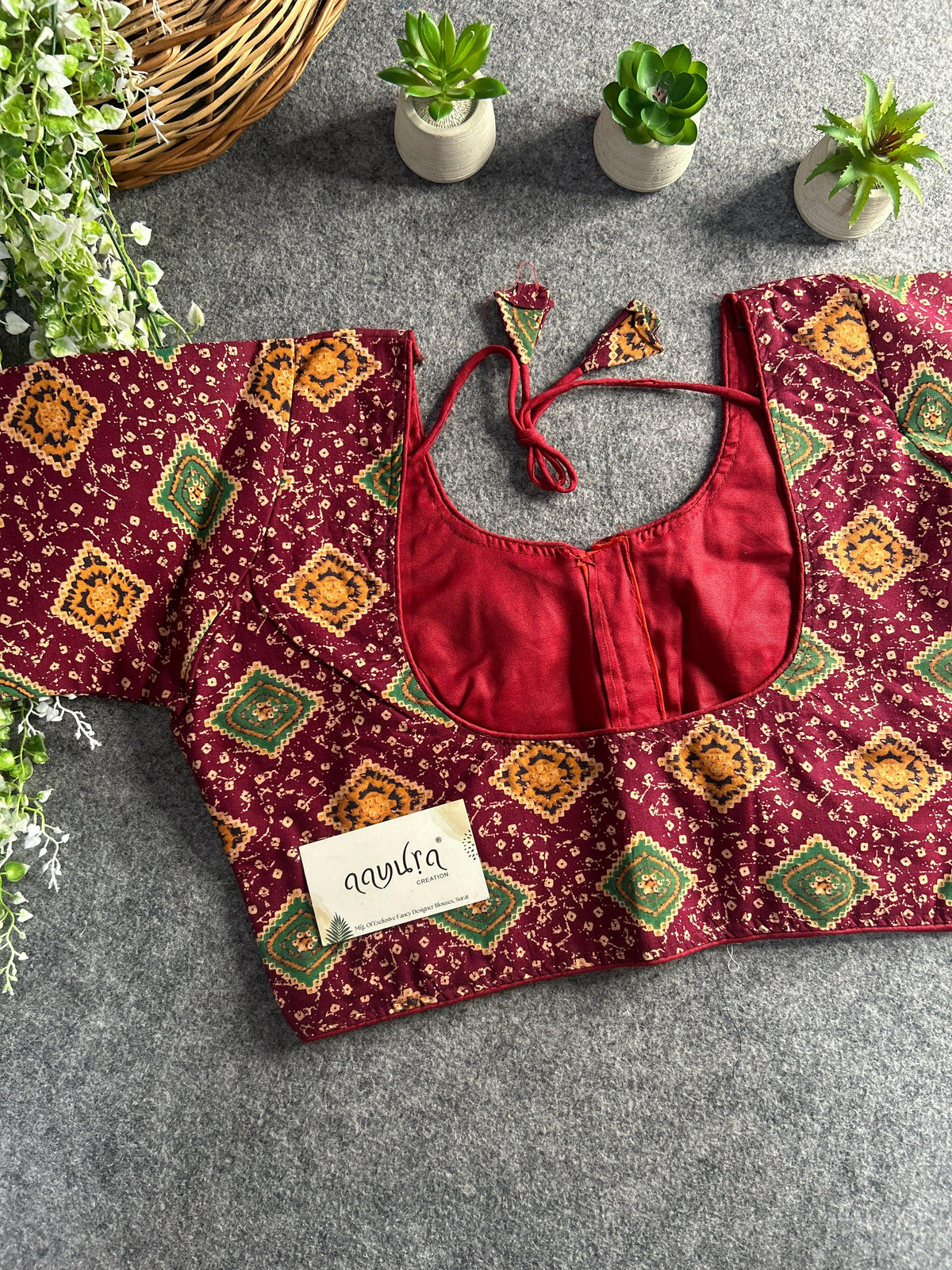Pure cotton Ajrakh Print