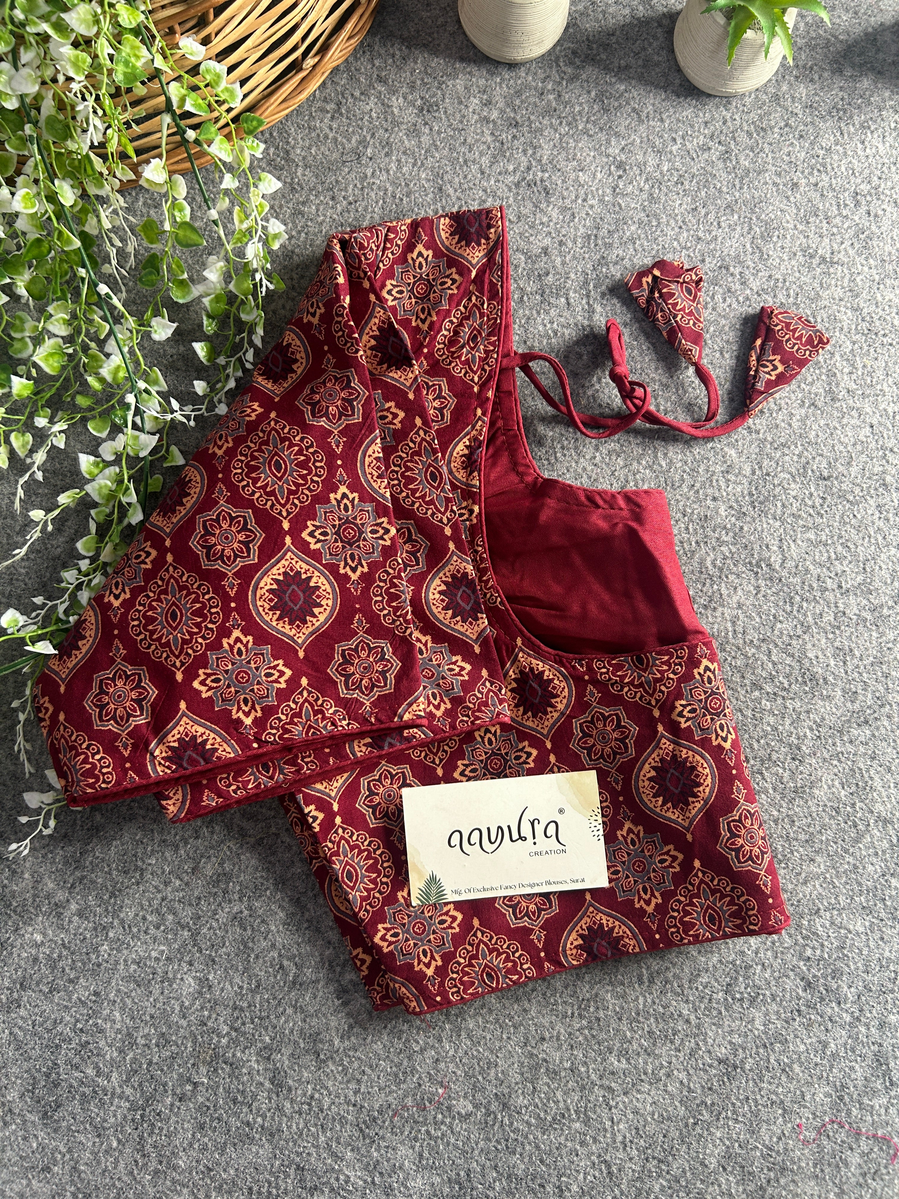 Pure cotton Ajrakh Print