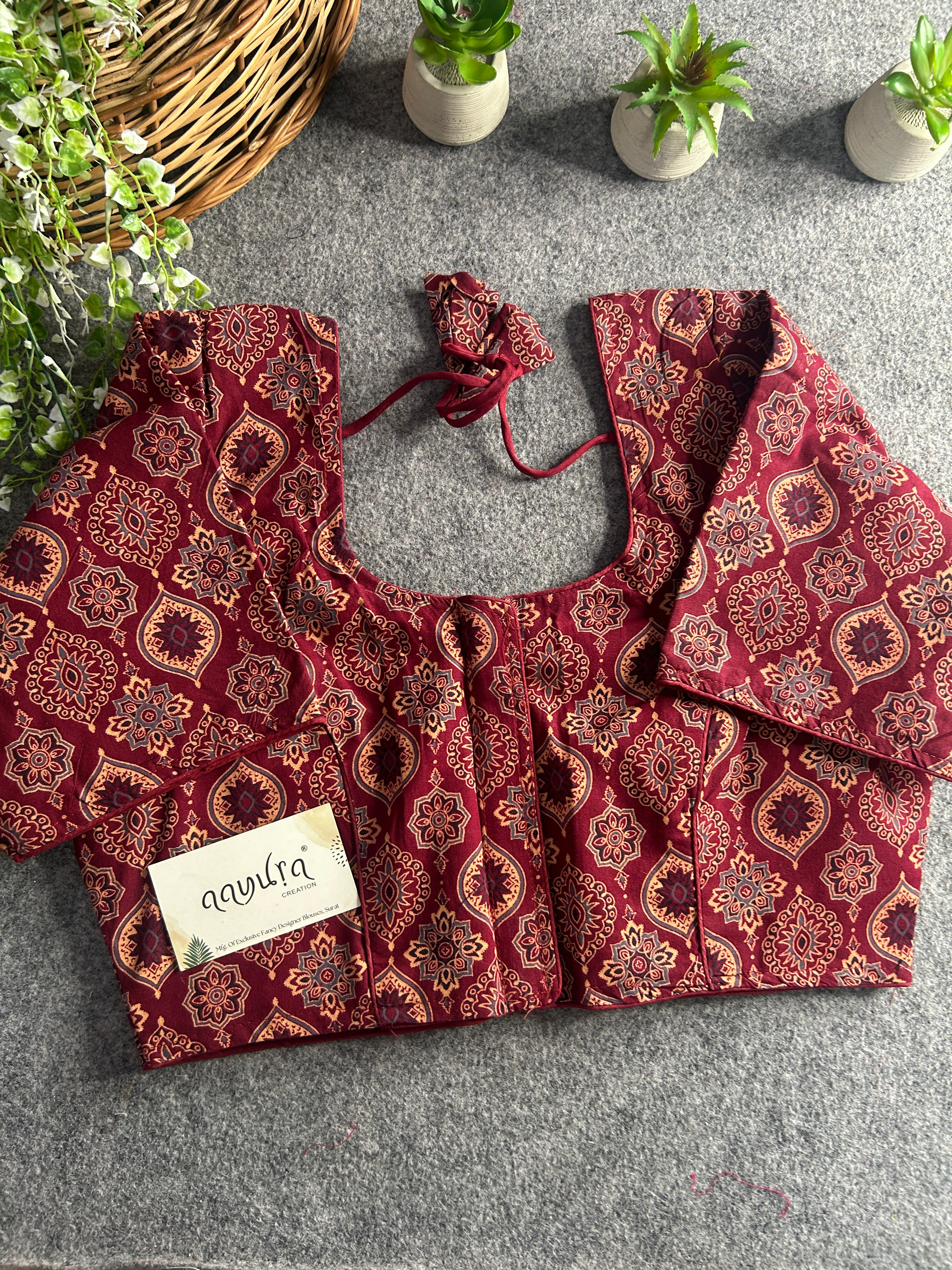 Pure cotton Ajrakh Print