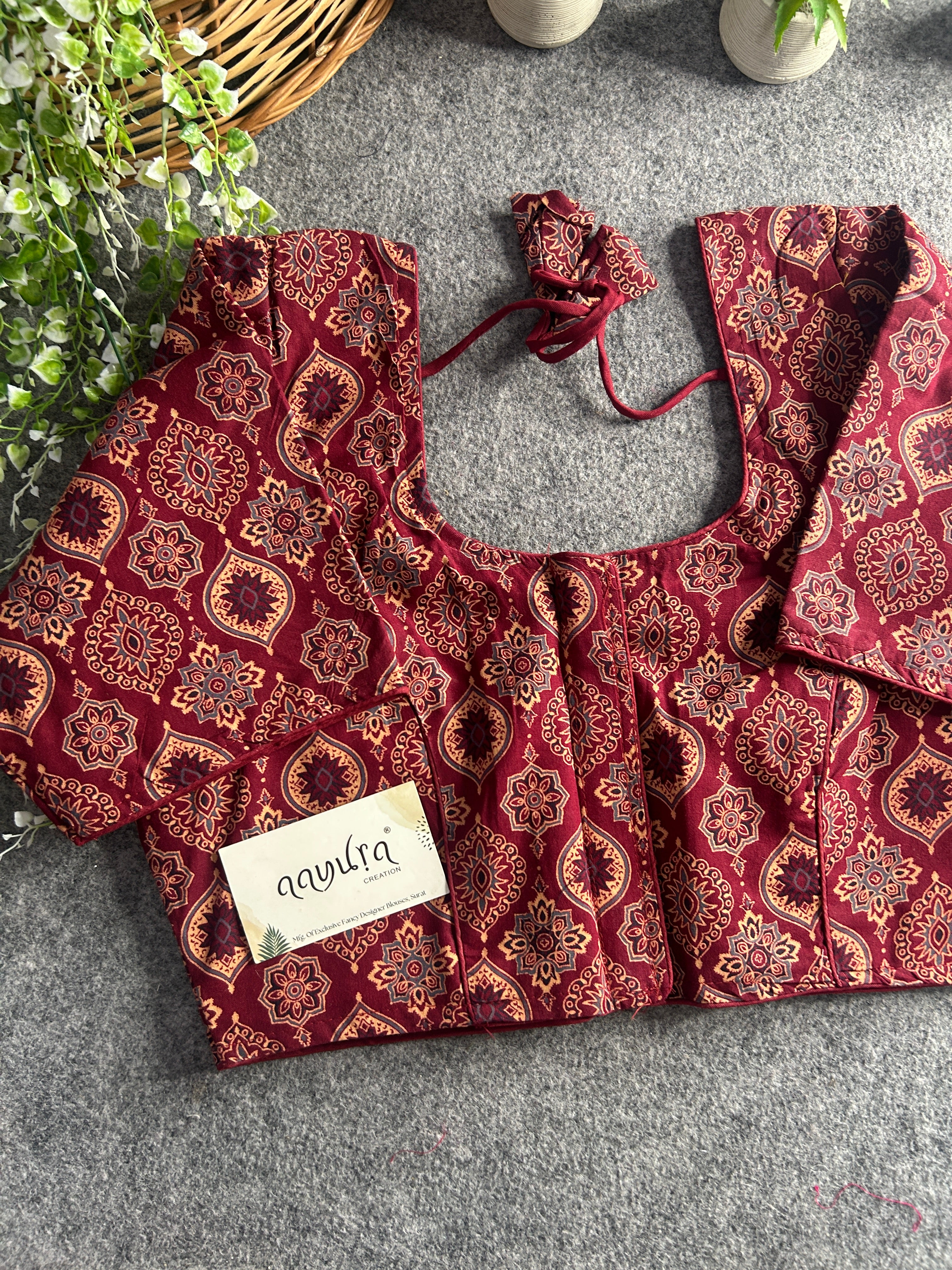 Pure cotton Ajrakh Print
