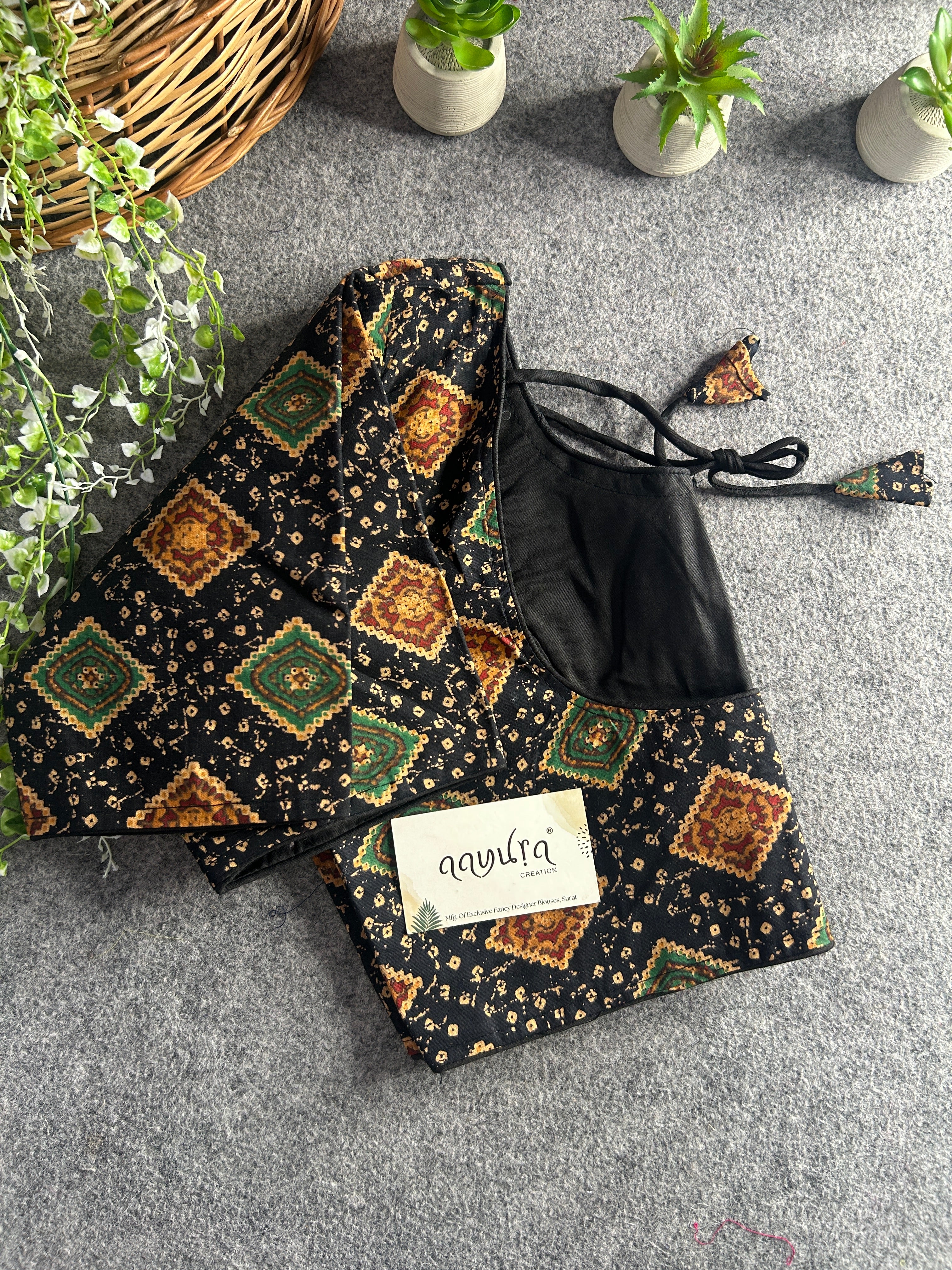 Pure cotton Ajrakh Print