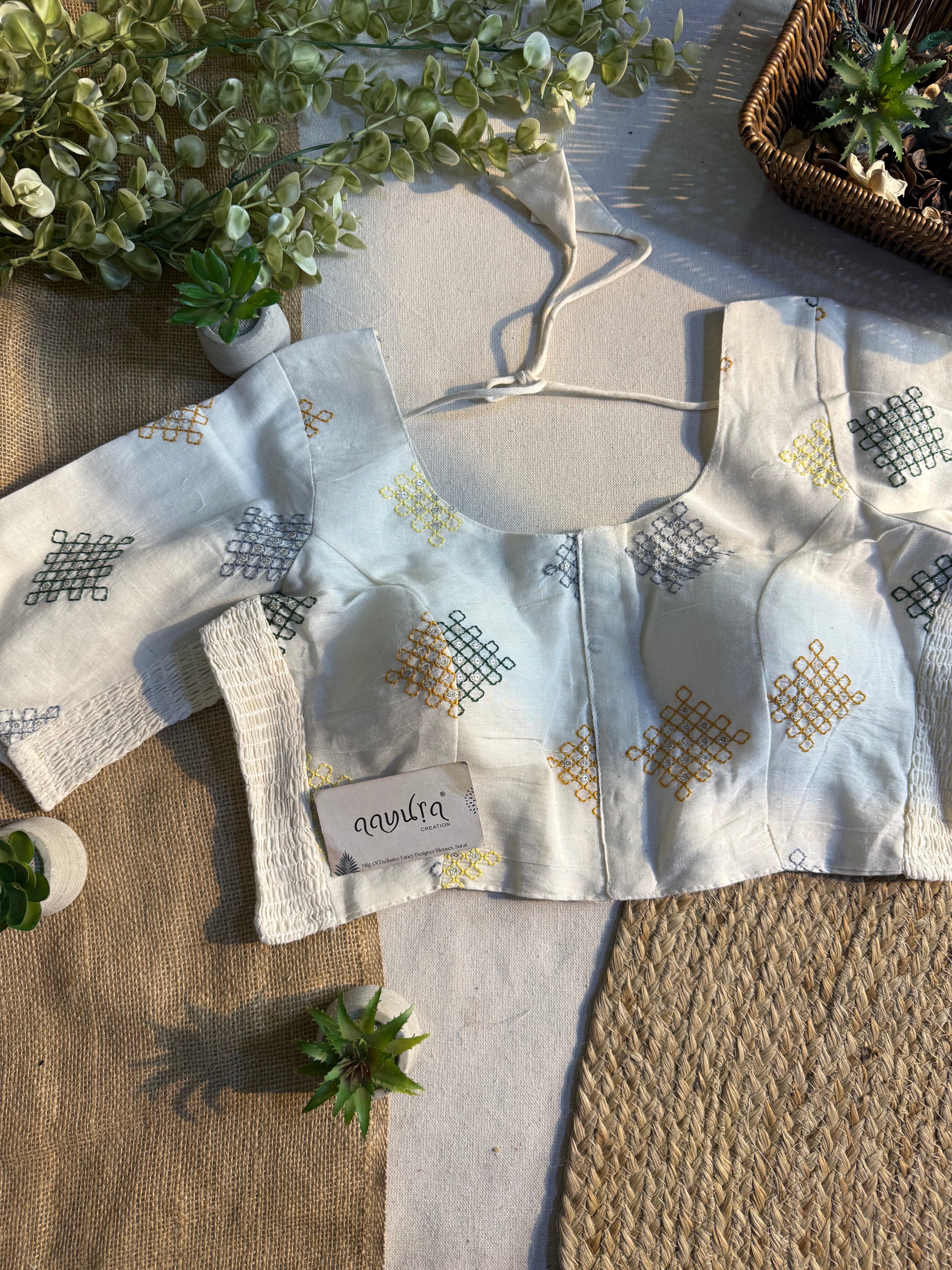 Ivory Bloom Blouse