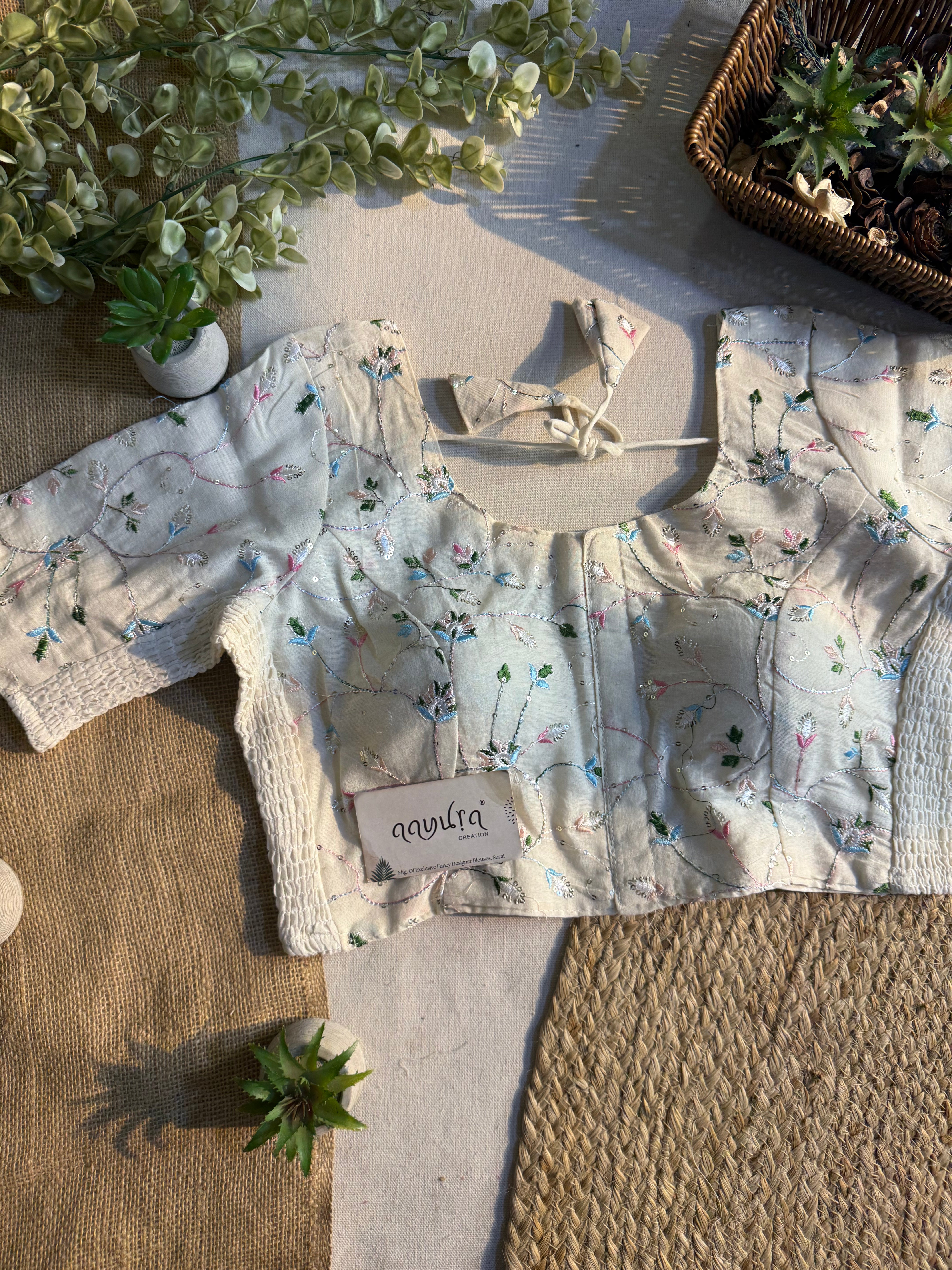 Ivory Bloom Blouse