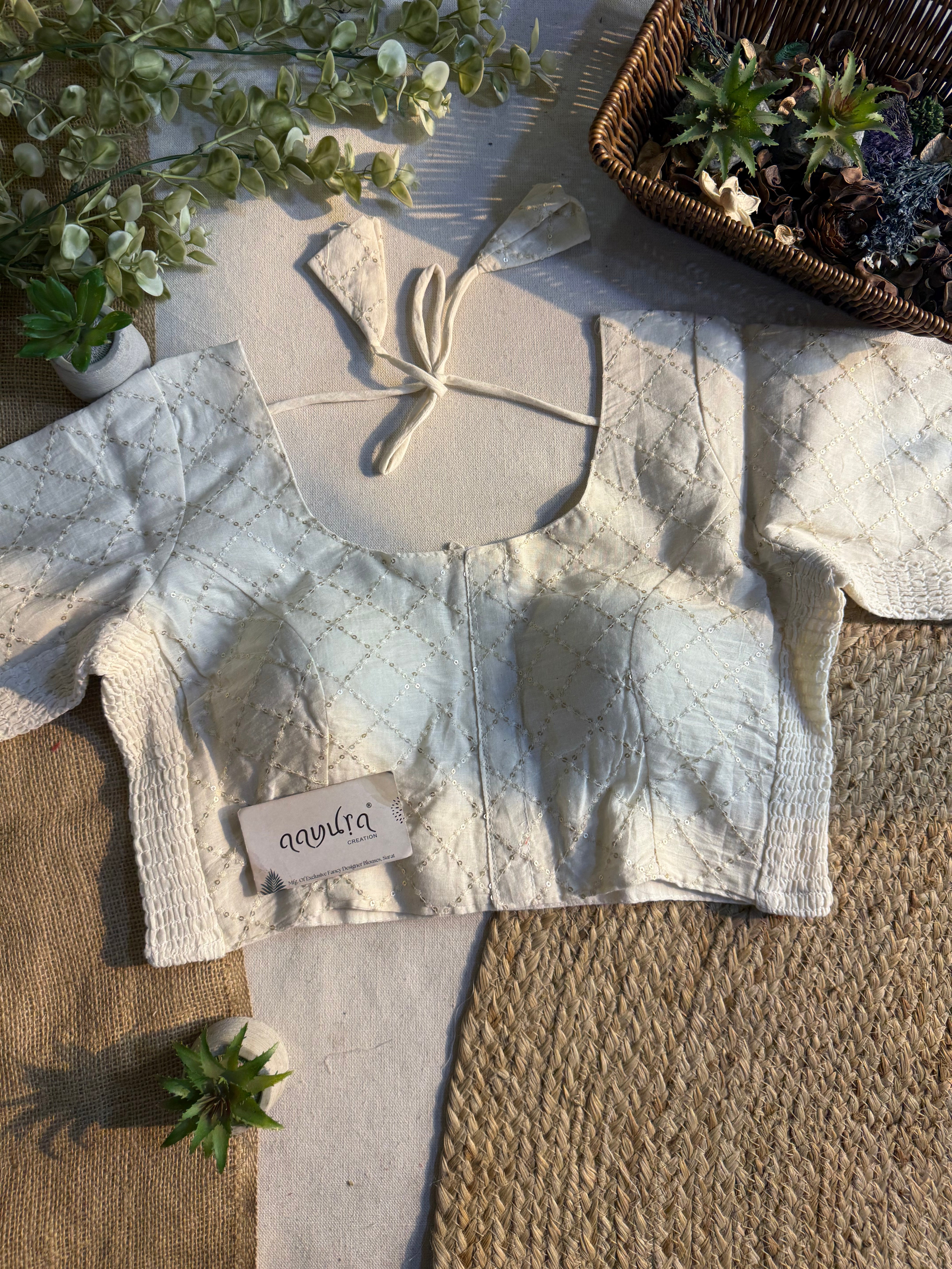 Ivory Bloom Blouse