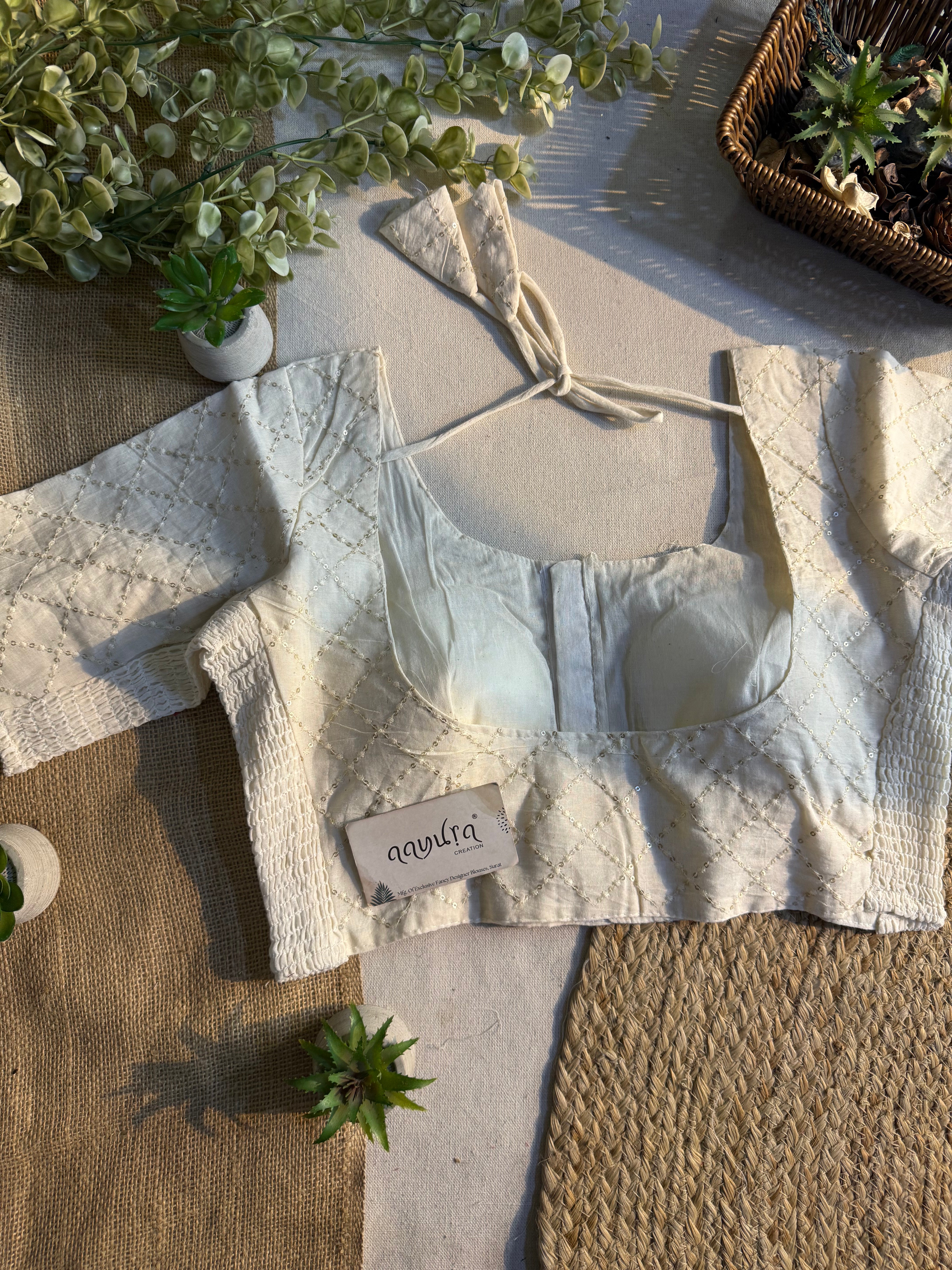 Ivory Bloom Blouse