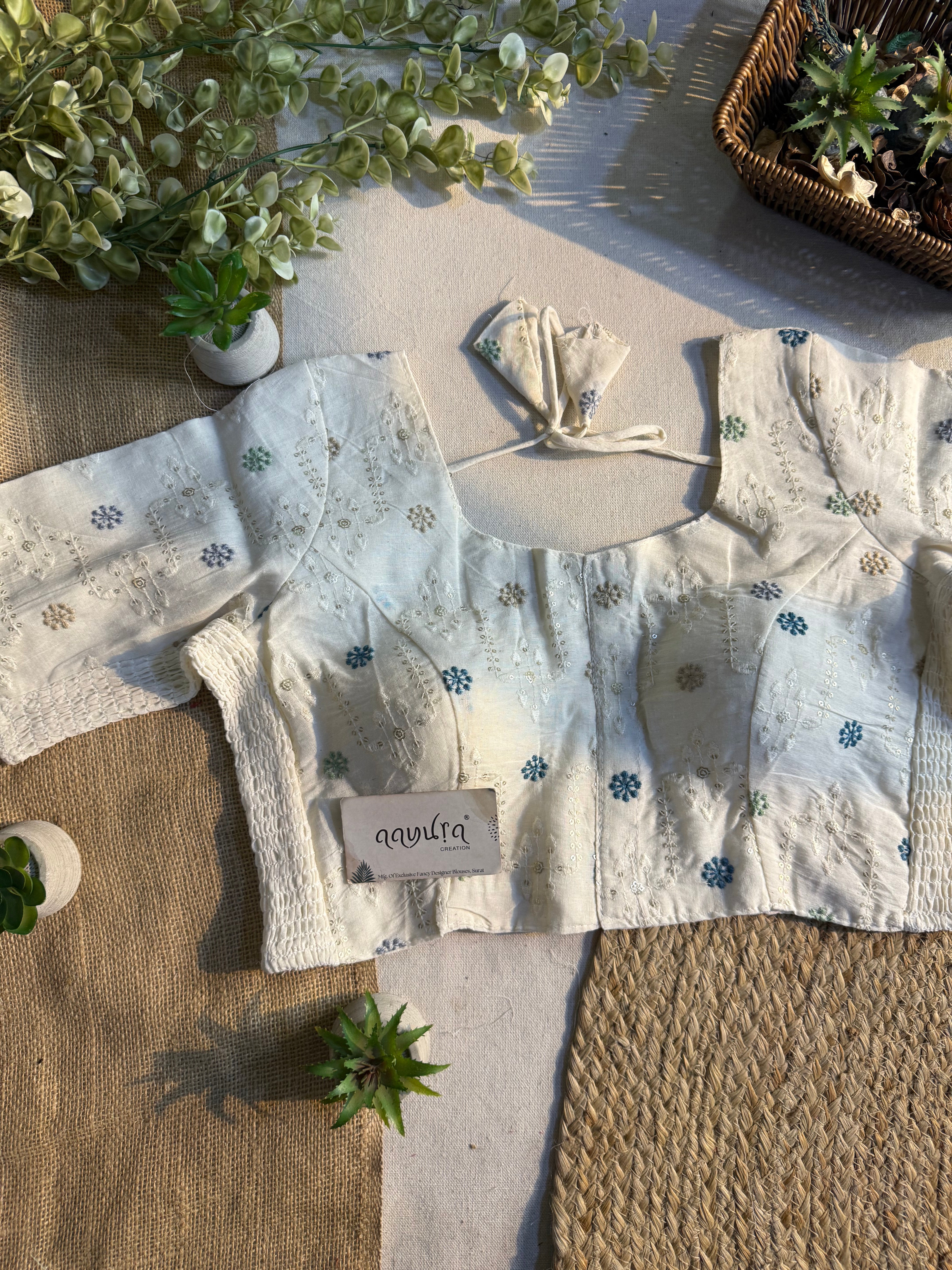 Ivory Bloom Blouse