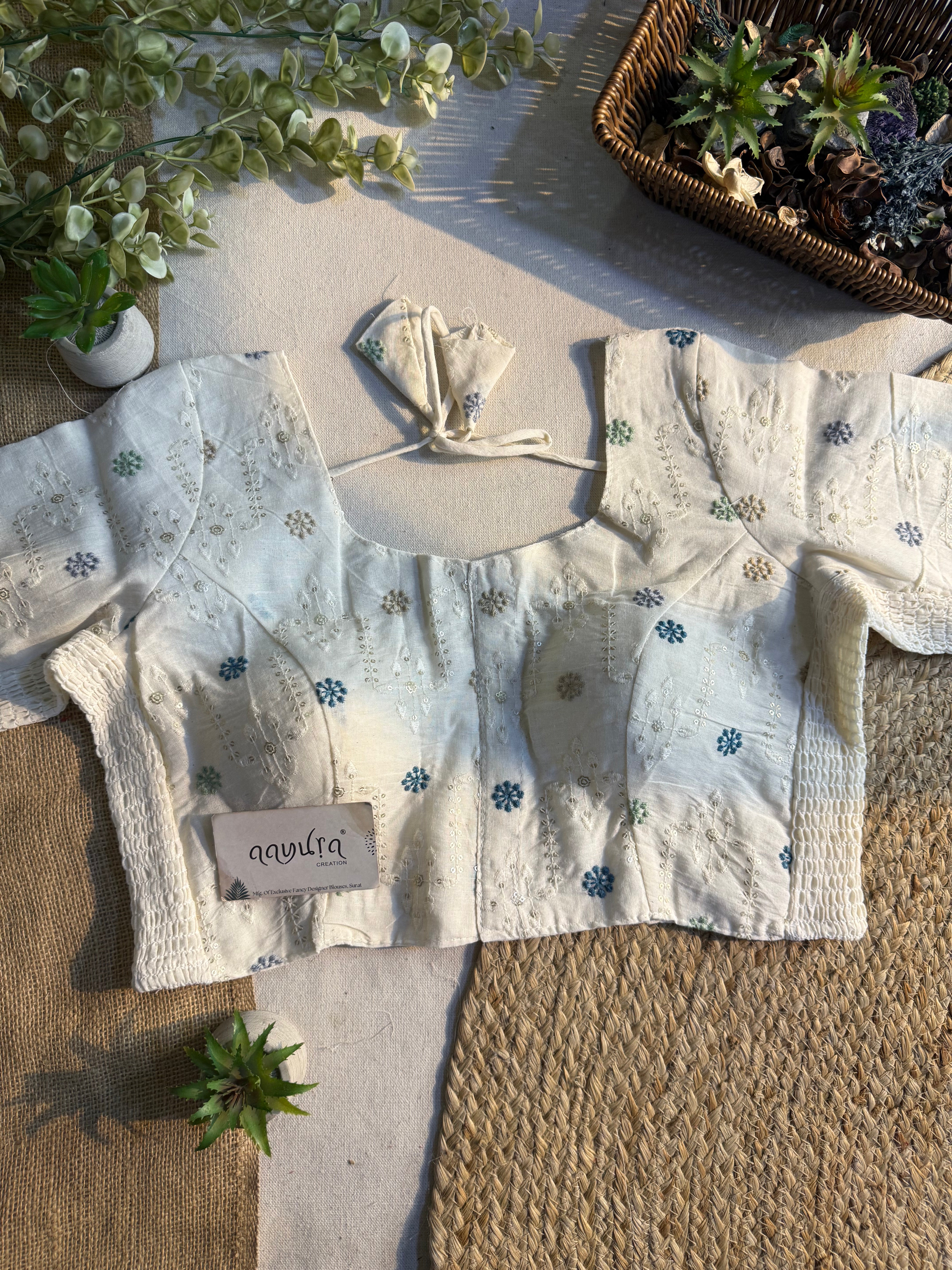 Ivory Bloom Blouse