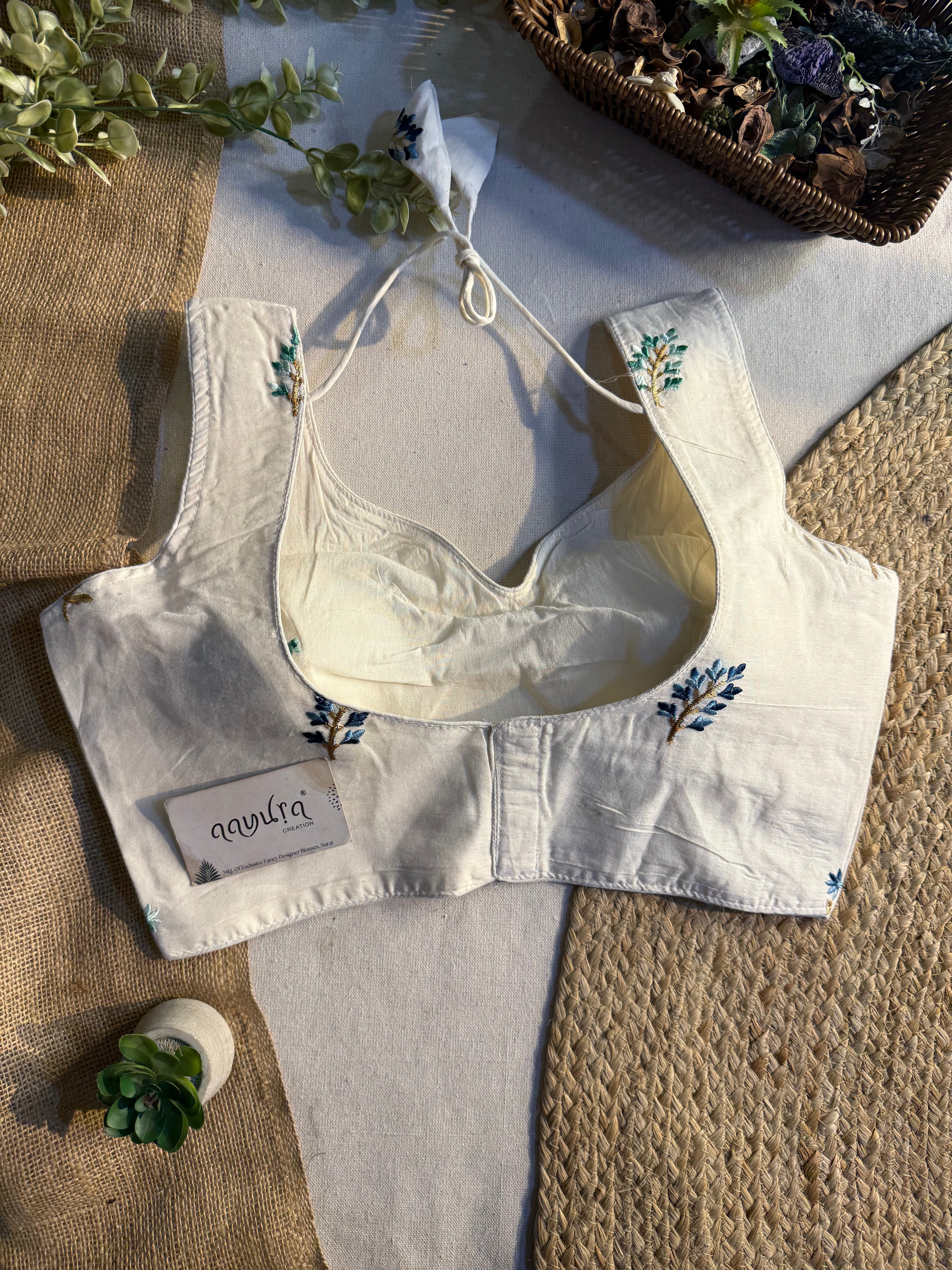 Off-White Flora Embroidered Blouse