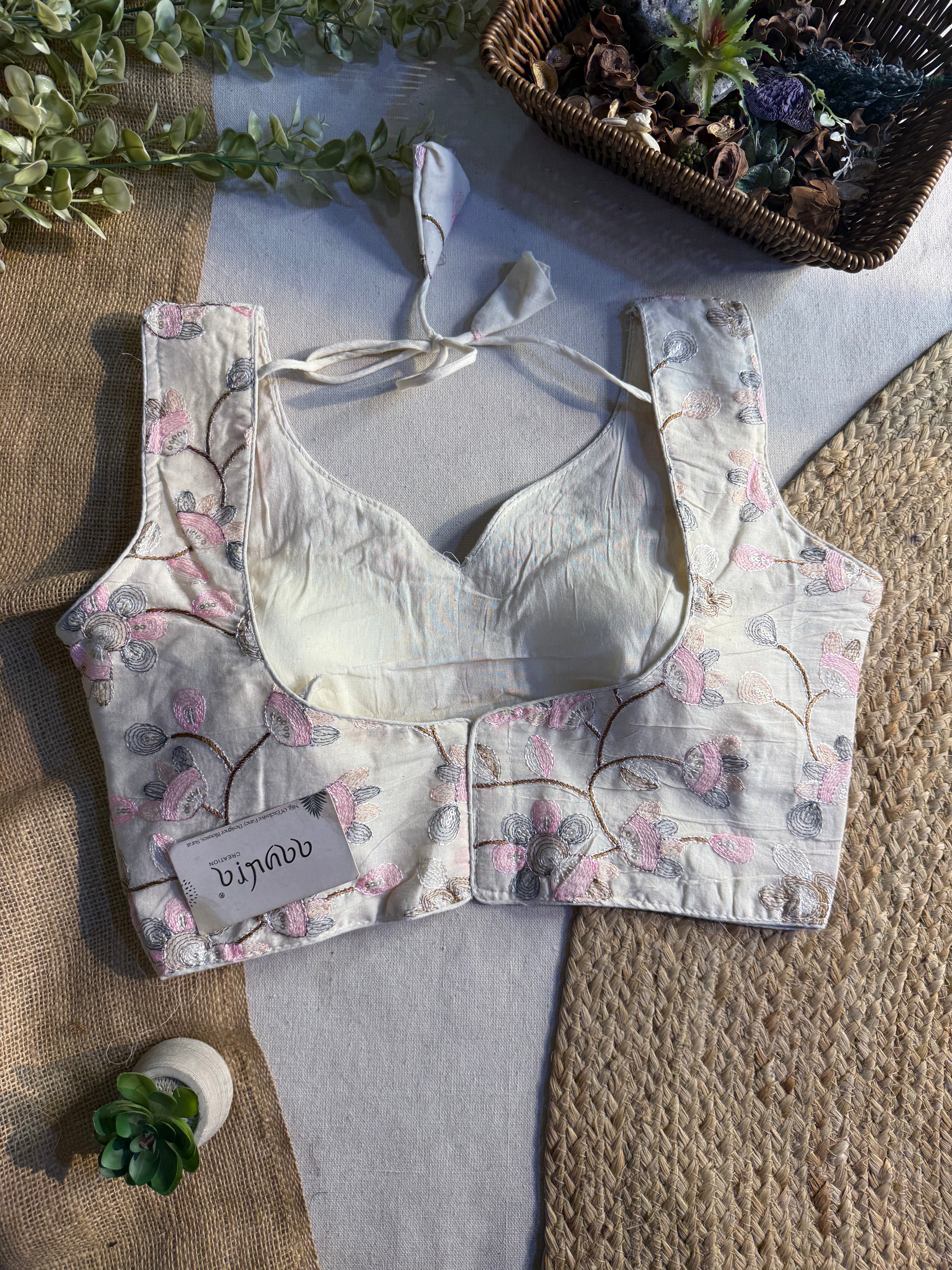 Off-White Flora Embroidered Blouse