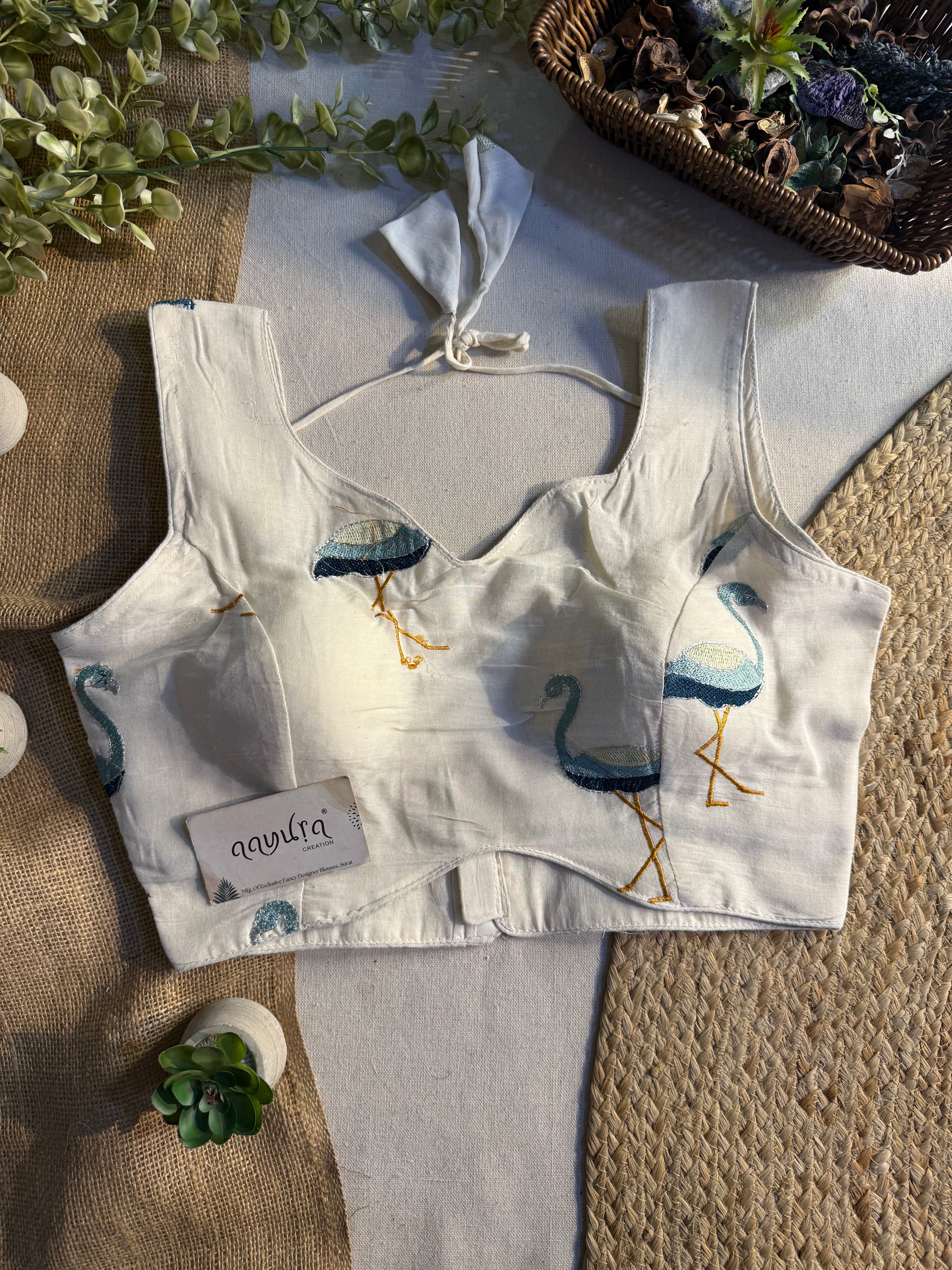 Off-White Flora Embroidered Blouse