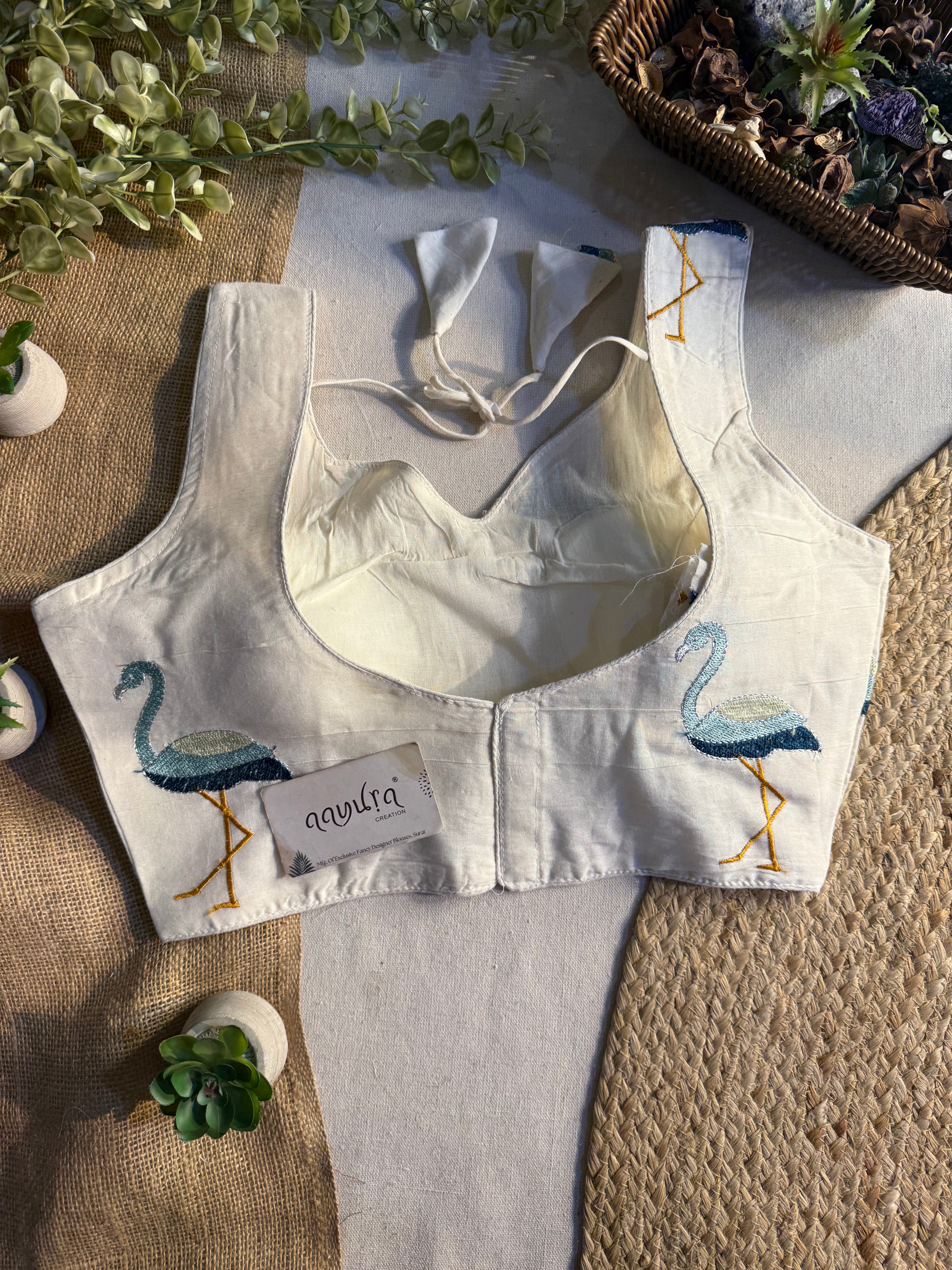 Off-White Flora Embroidered Blouse