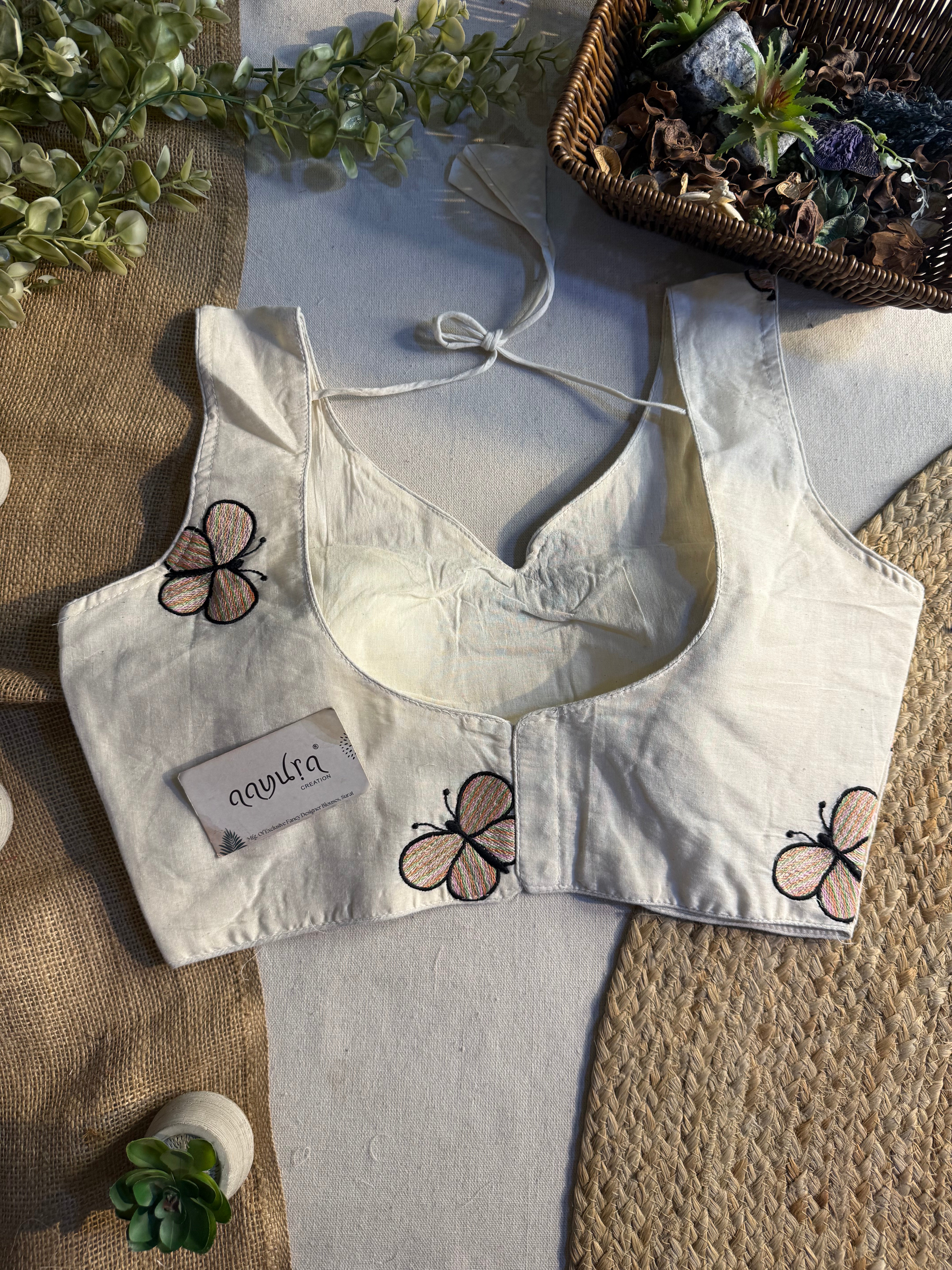 Off-White Flora Embroidered Blouse