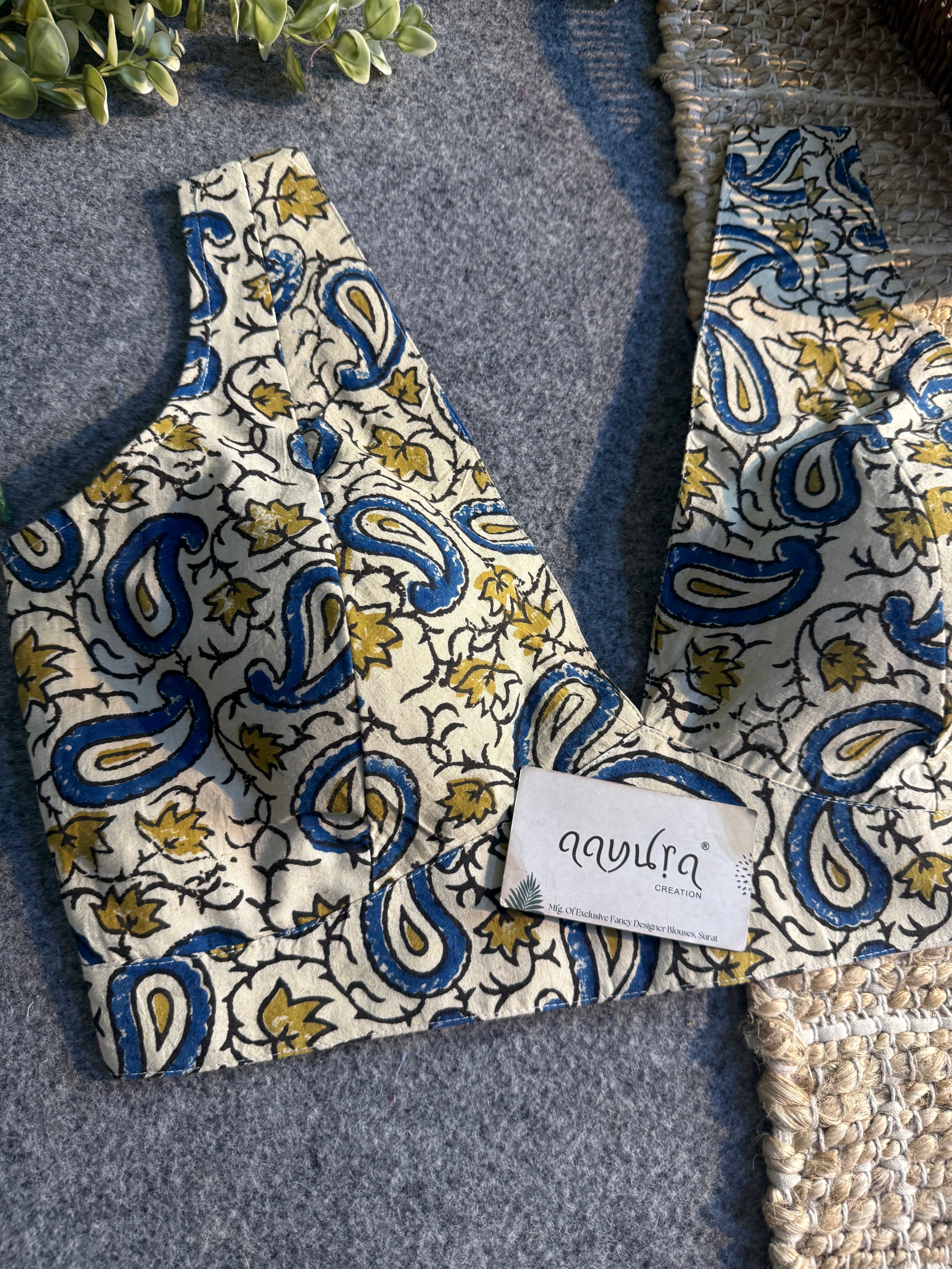 Ajrakh V Neck