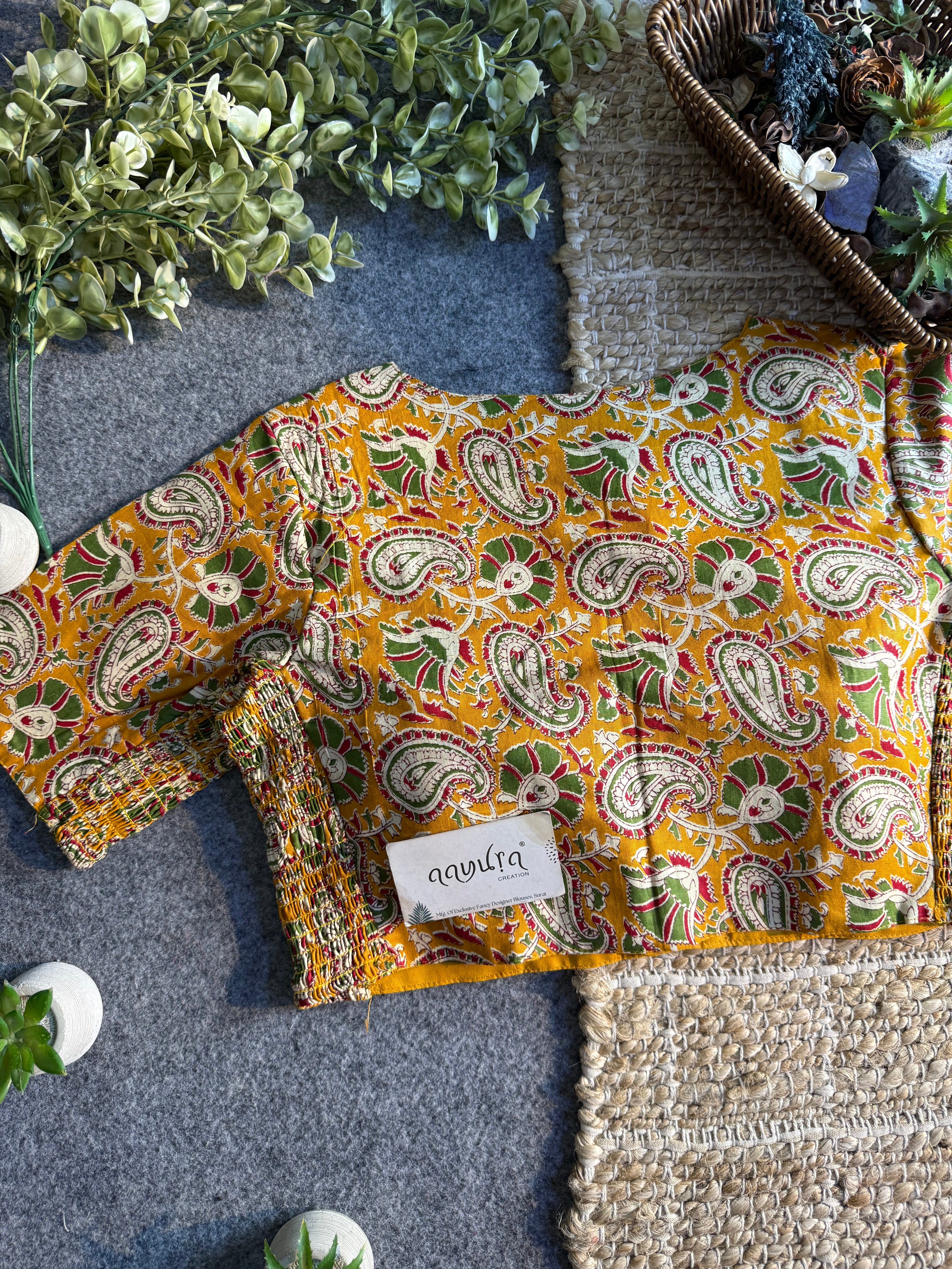 Comfort Fit Cotton Print Blouse