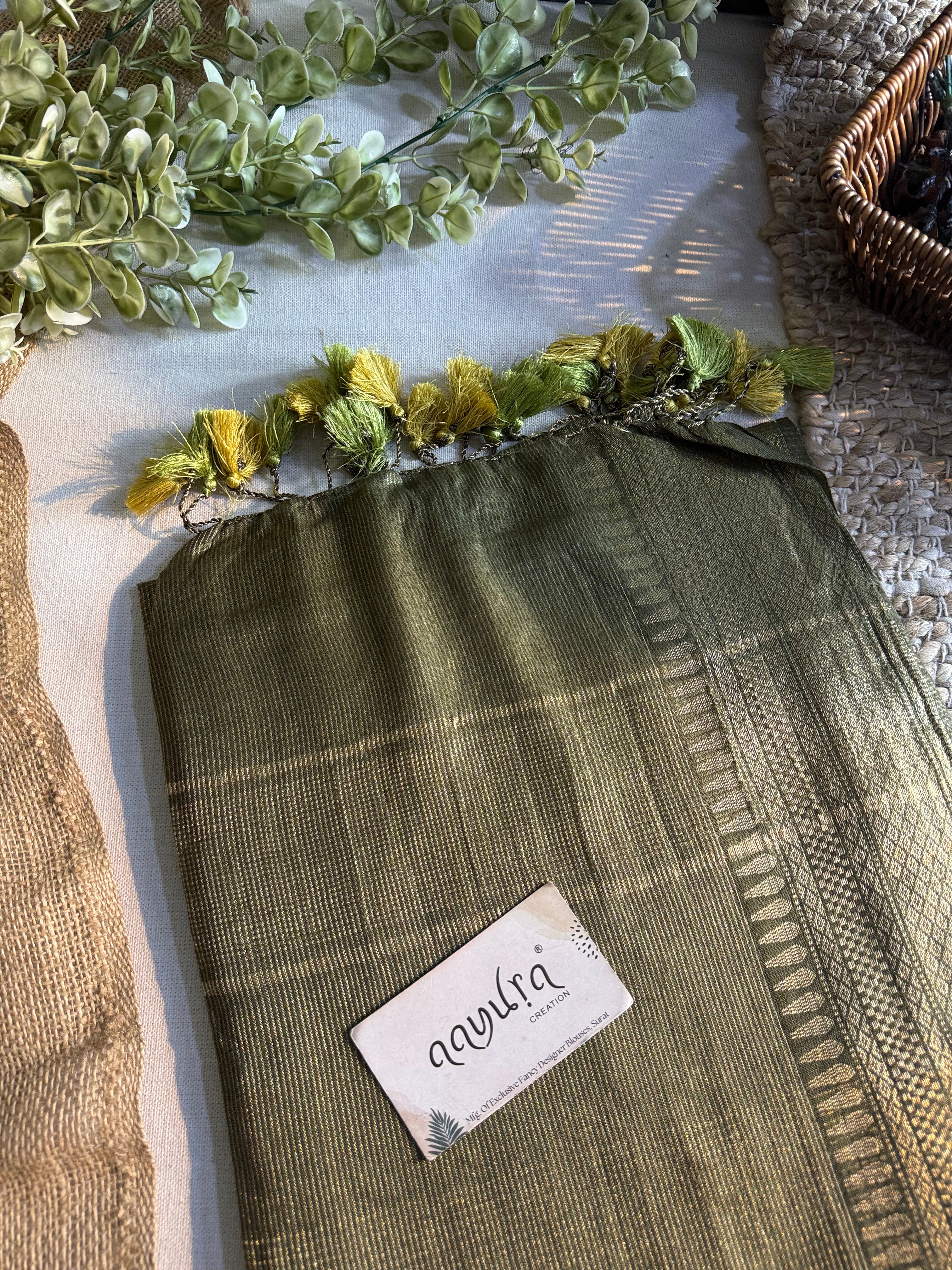 Aaradhya Mini Temple Semi Silk Saree