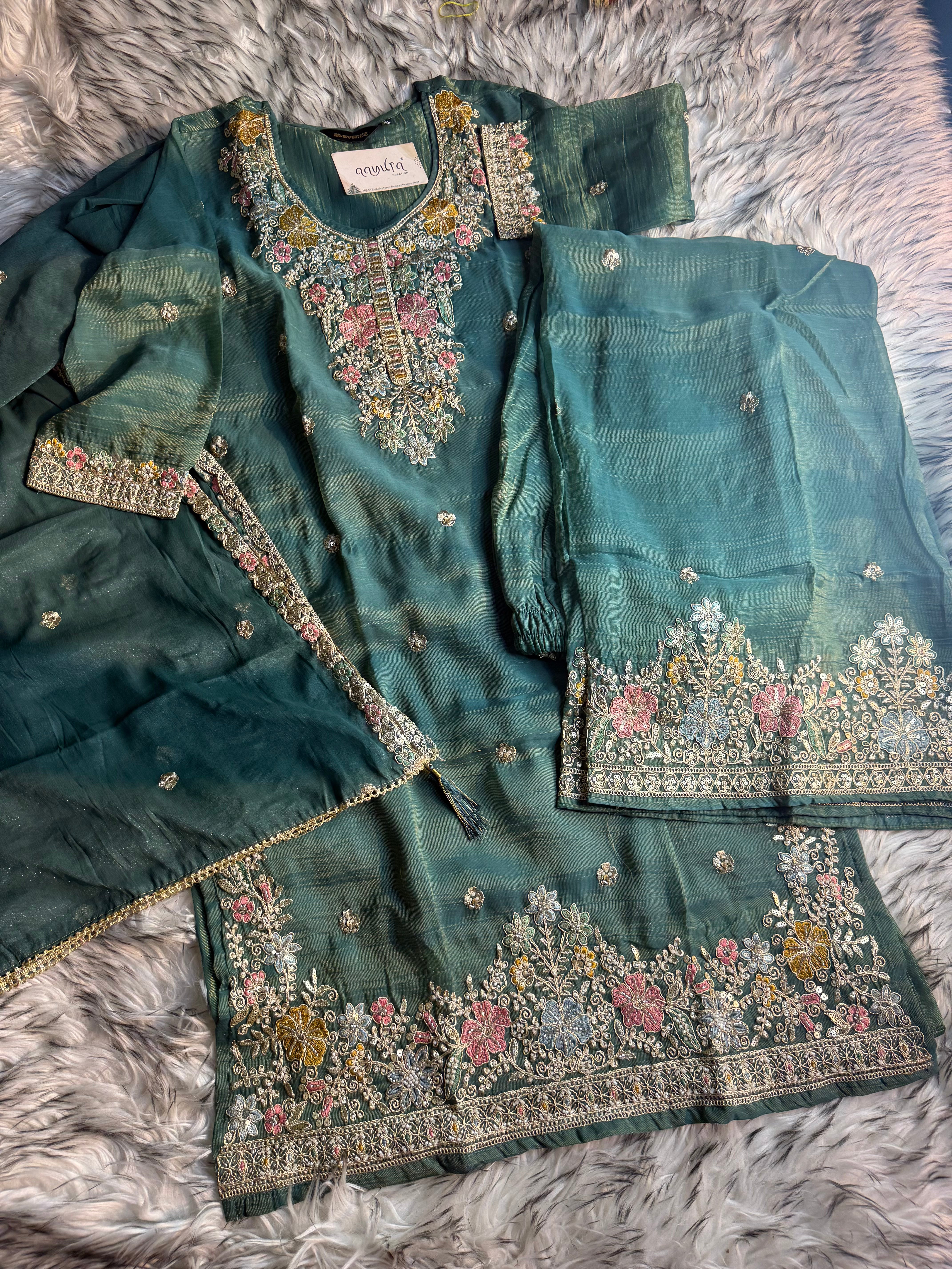 Heer Designer Palazzo Sharara Set