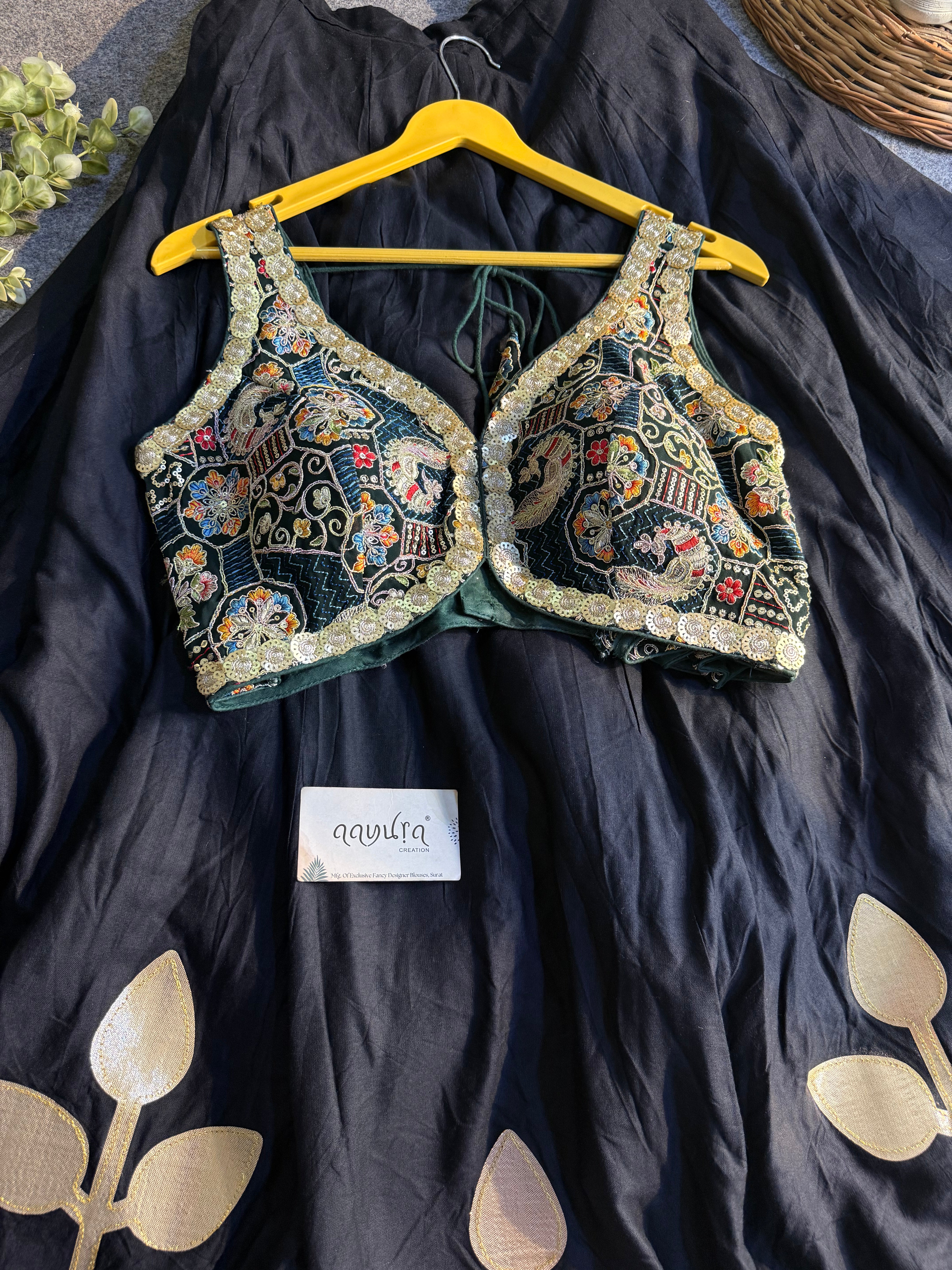 Rajwadi Gamthi Lehenga Set