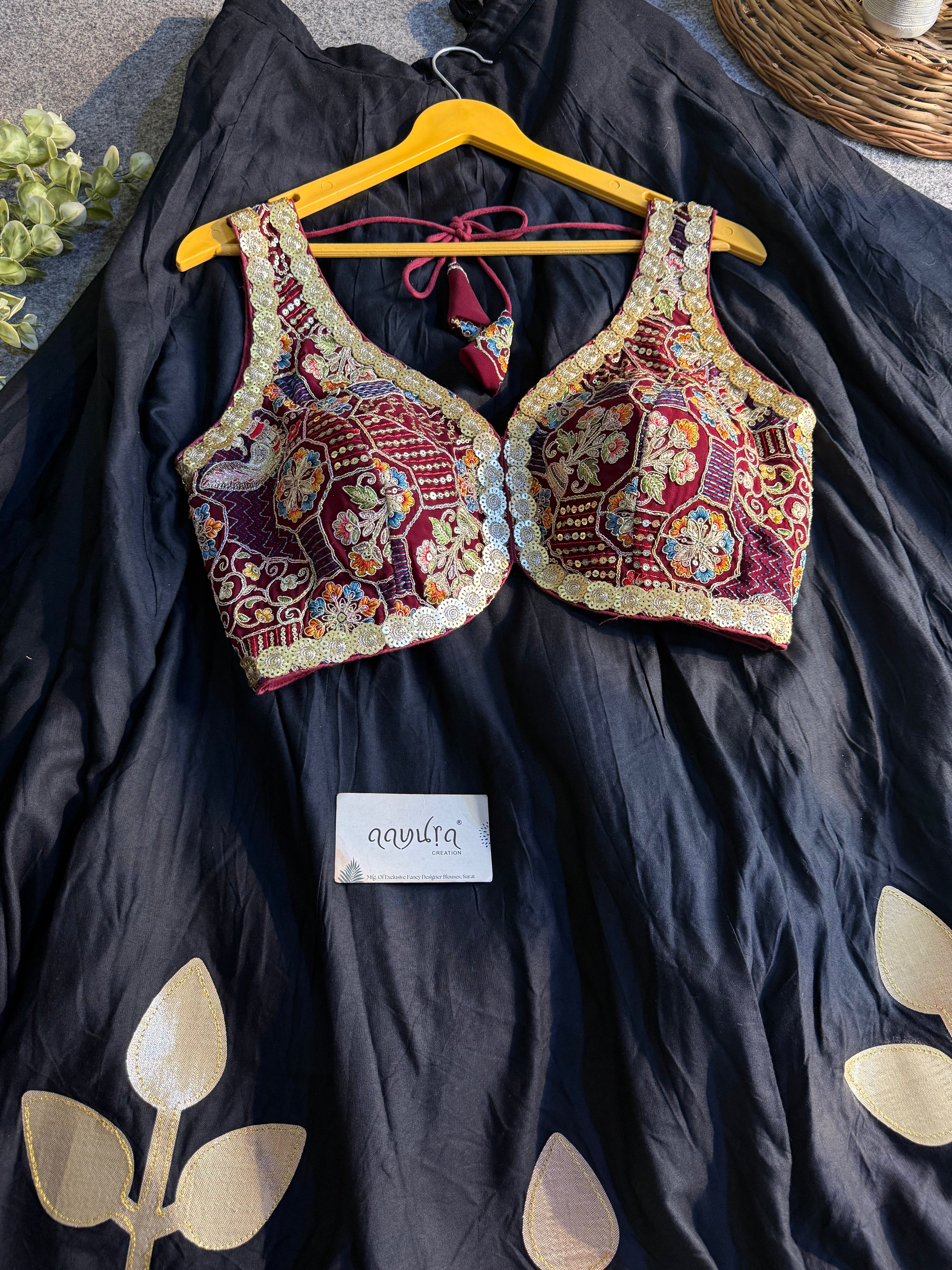 Rajwadi Gamthi Lehenga Set