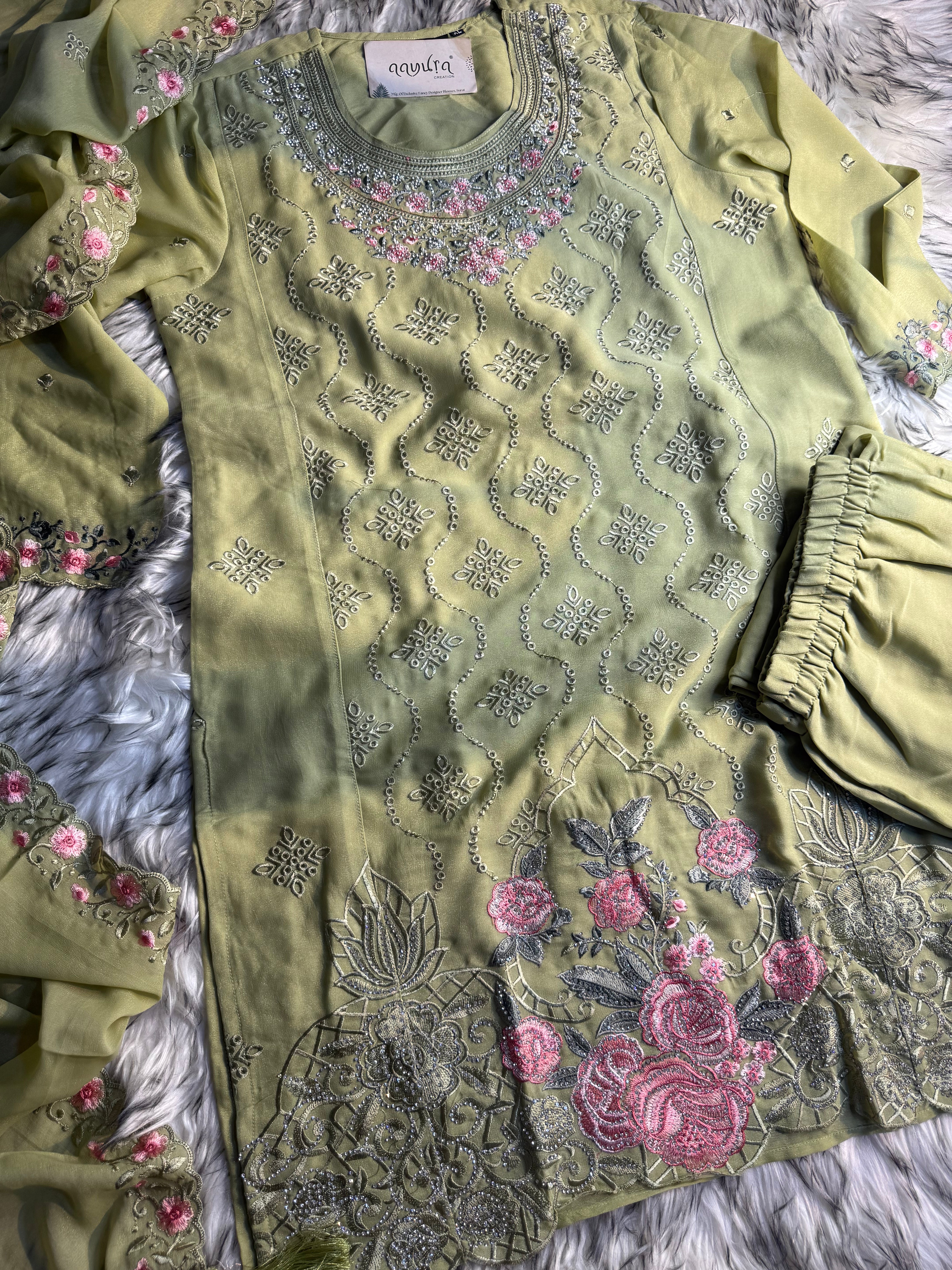 Eira Festive Palazzo Sharara Set
