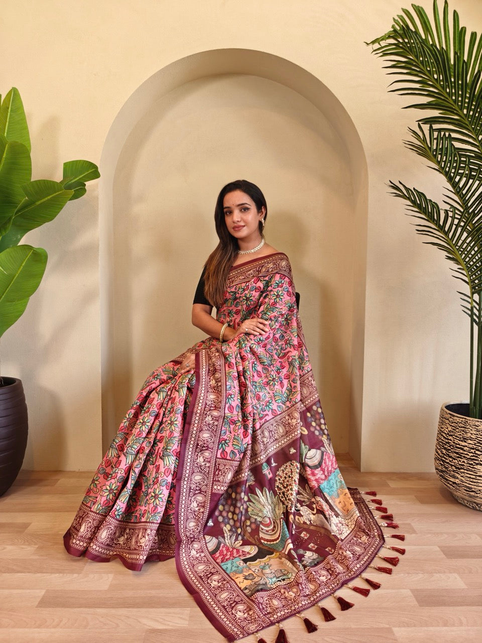 Traditional Soft Cotton Chanderi Saree