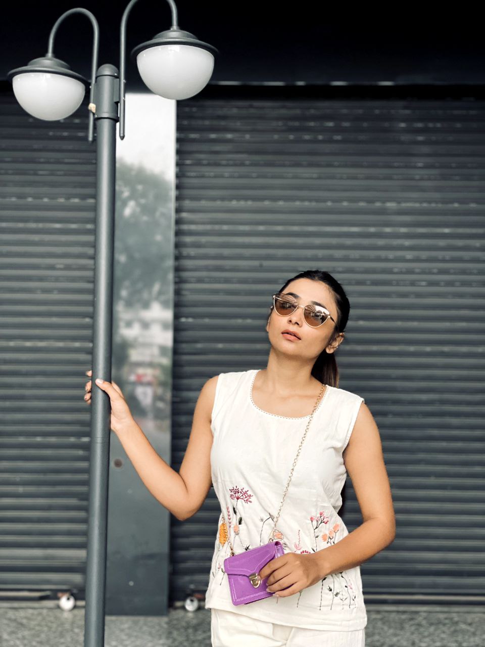 Embroidered Khadi Cotton Summer Top