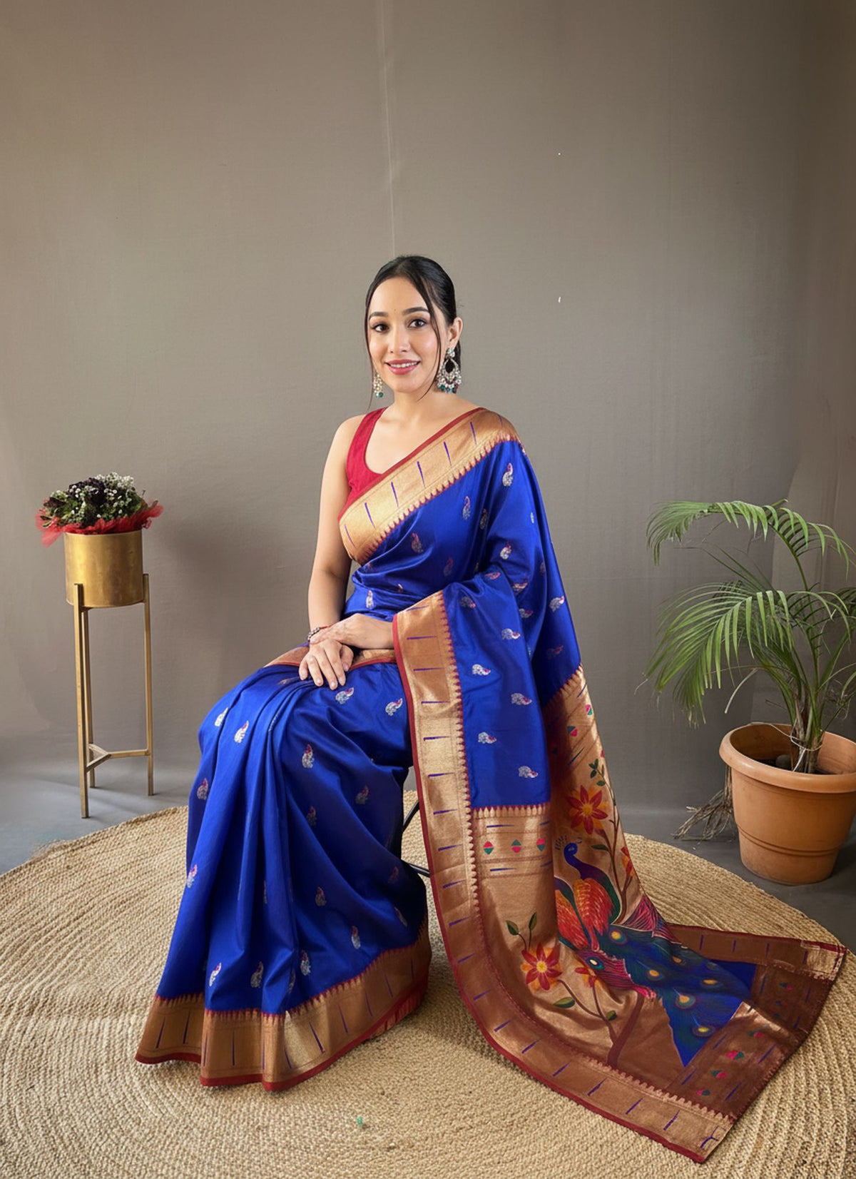 Shahi Zari Pallu Premium Border Silk Saree