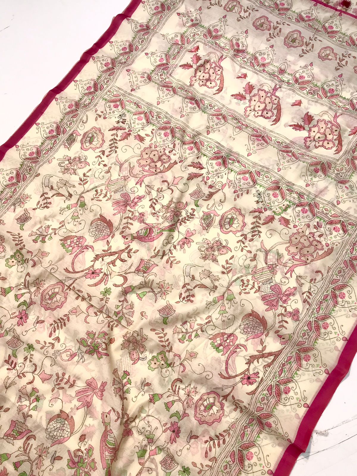 Eleganza Pure Malai Cotton Saree
