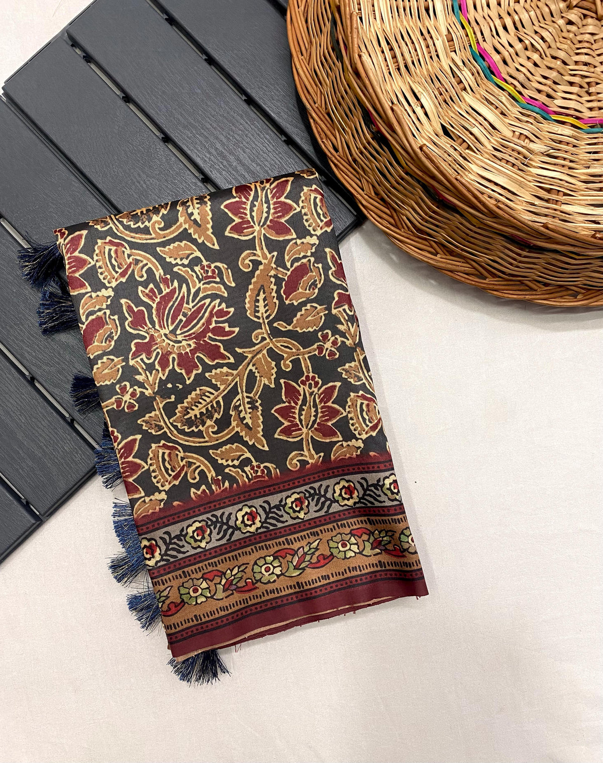 Majestic Semi-Silk Digital Print Saree