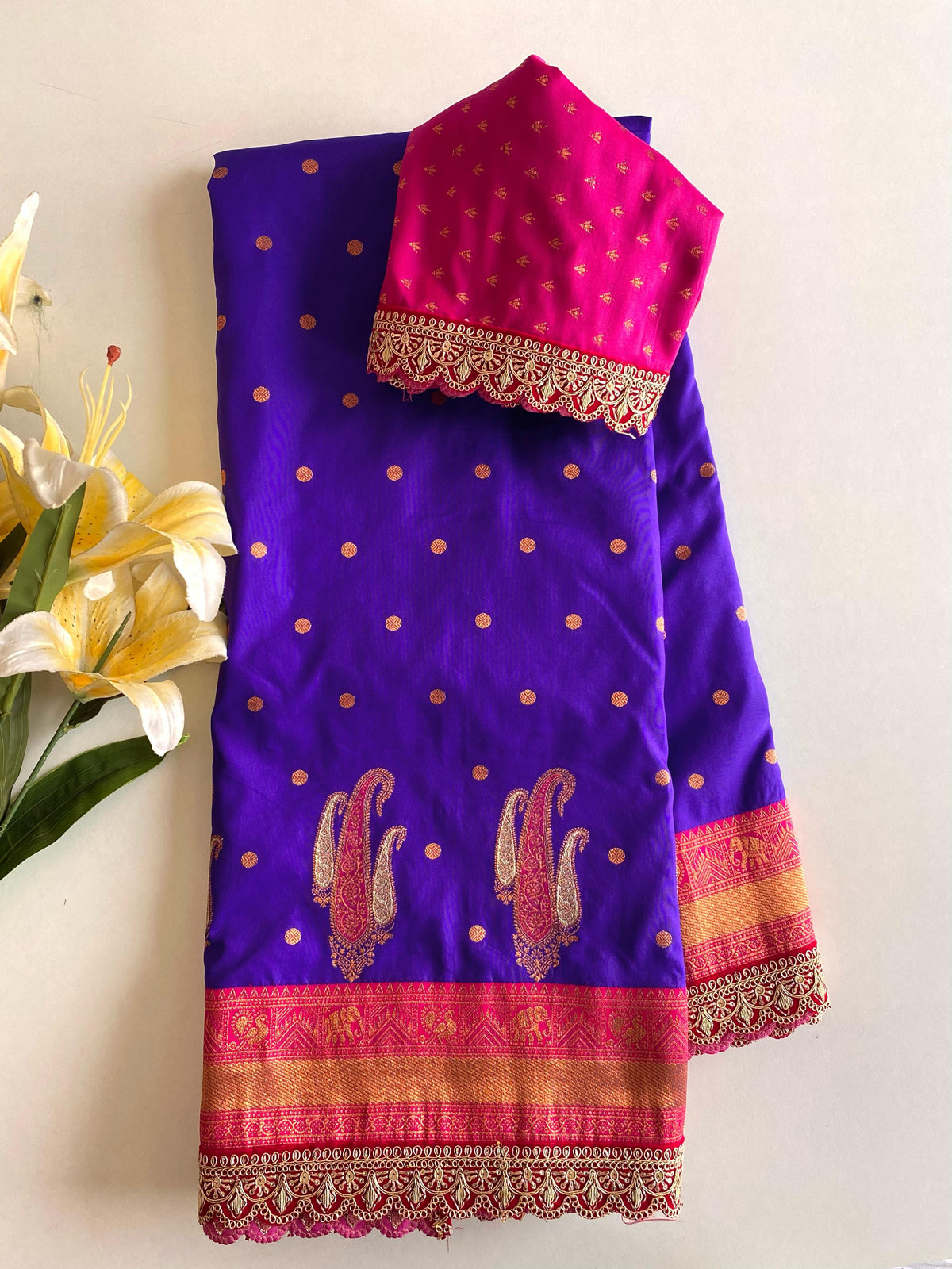 Rajeshwari Pure Paithani Border Silk Saree
