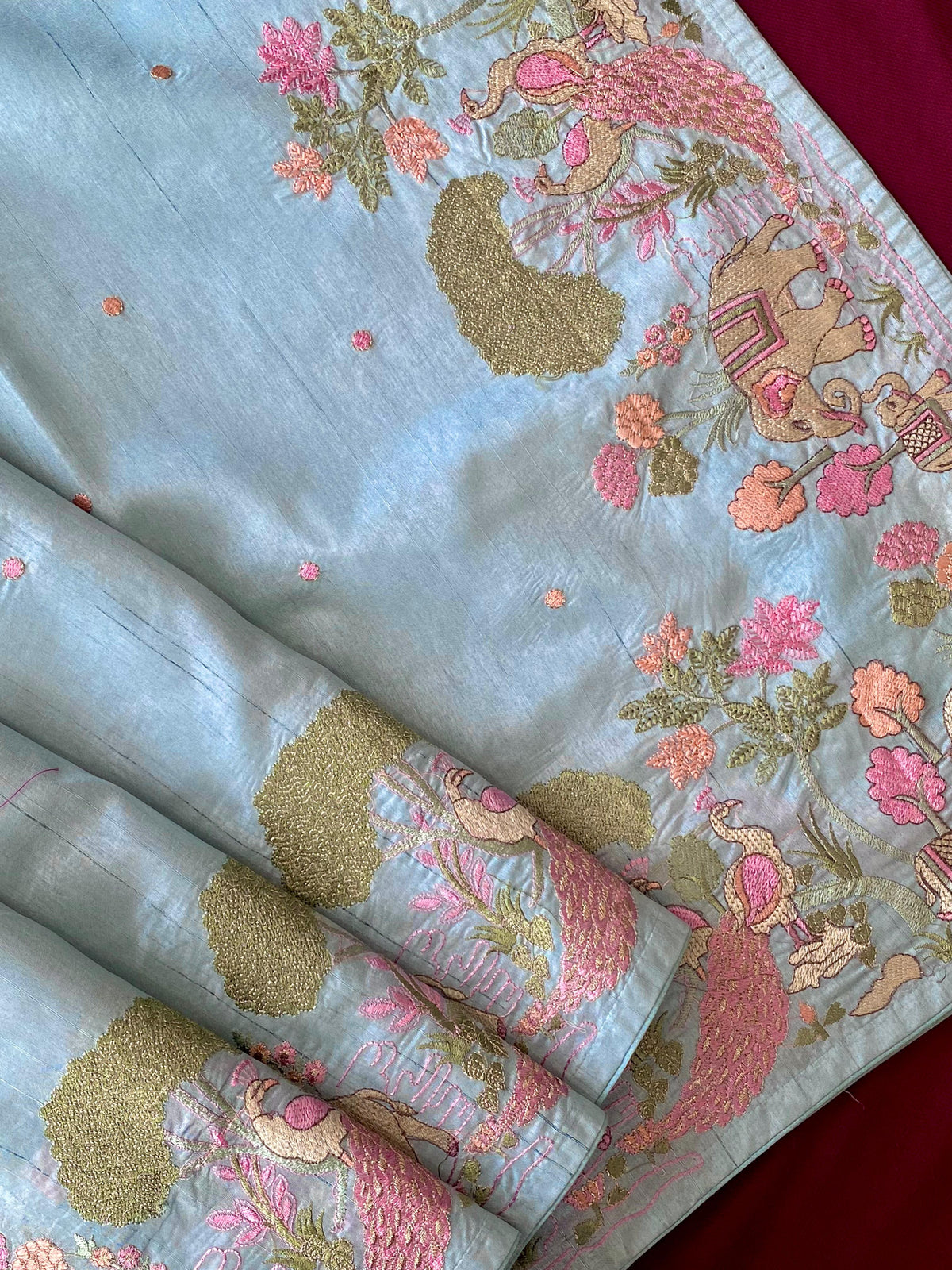Heritage Pure Loom Tussar Saree