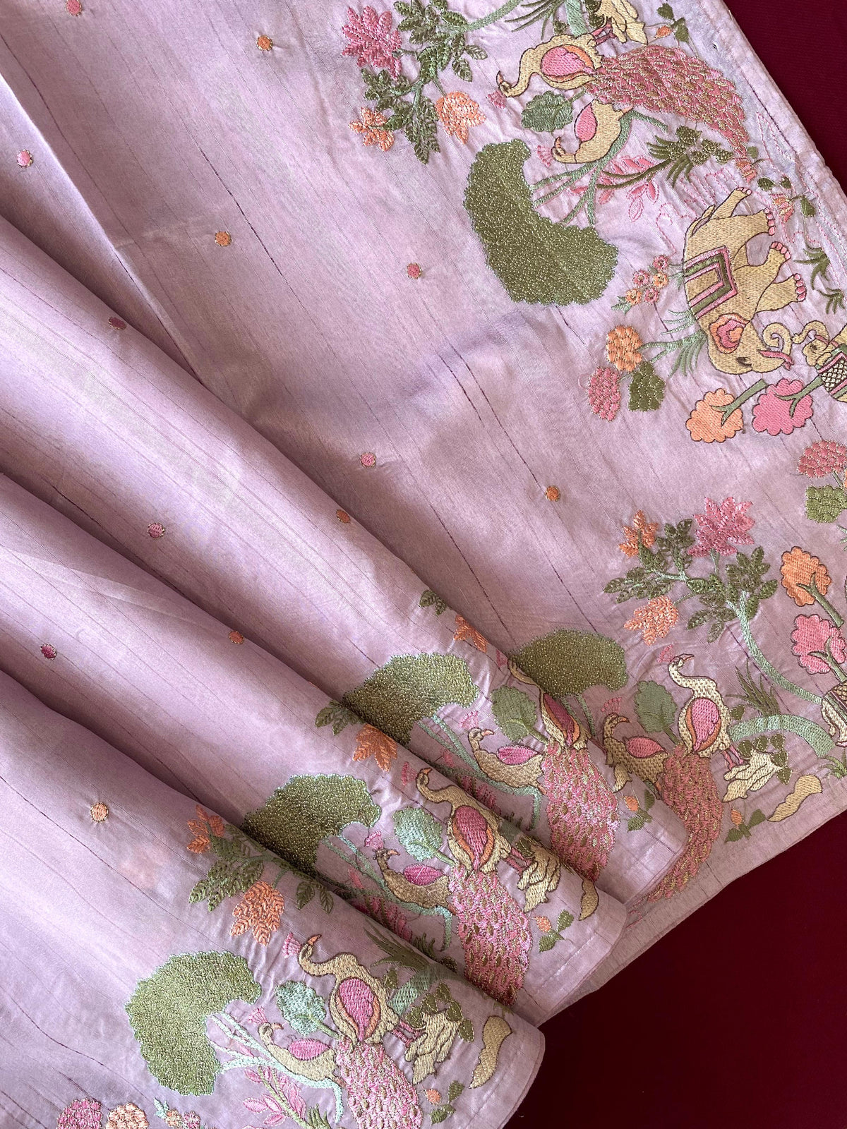 Heritage Pure Loom Tussar Saree