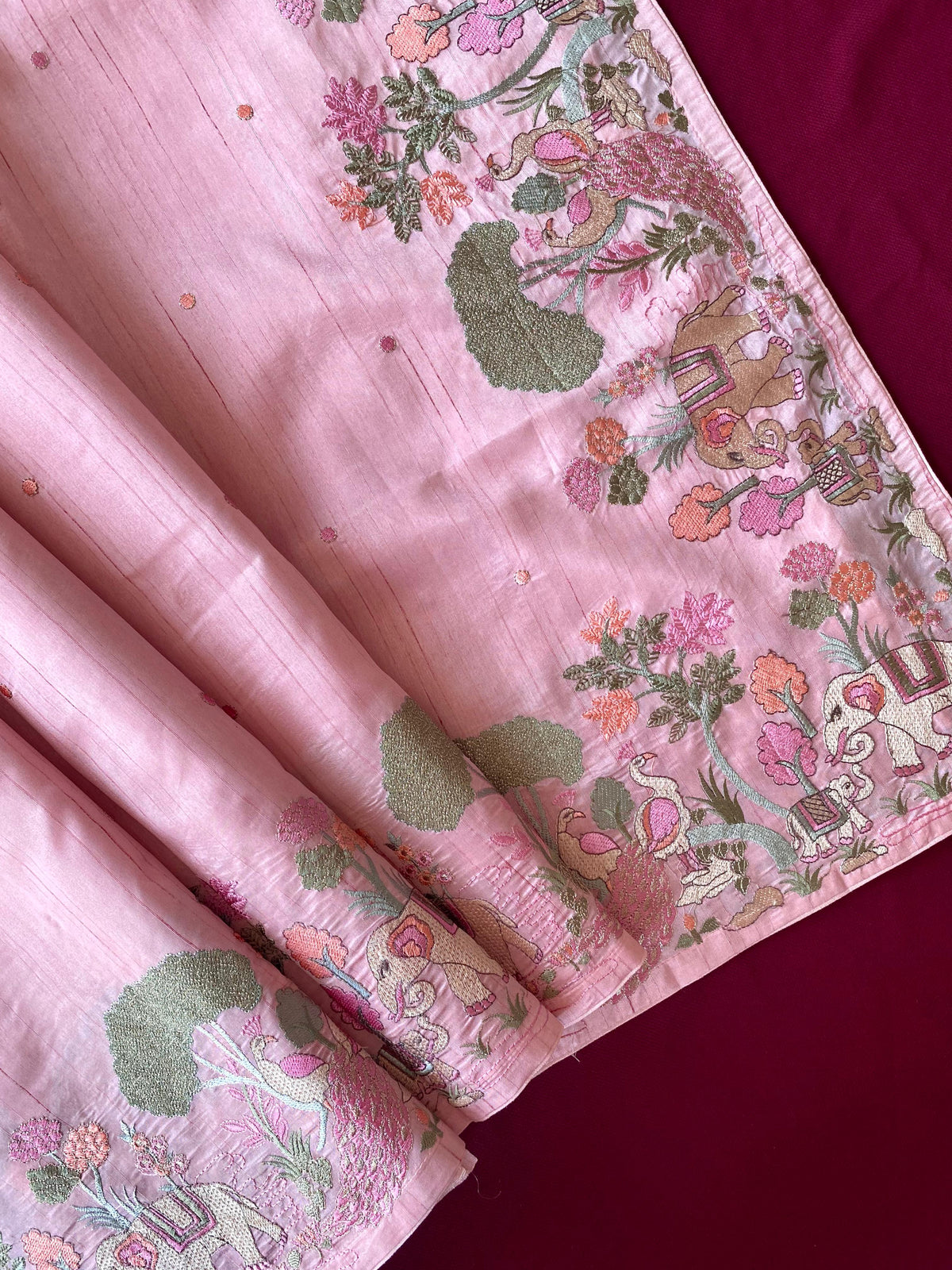 Heritage Pure Loom Tussar Saree