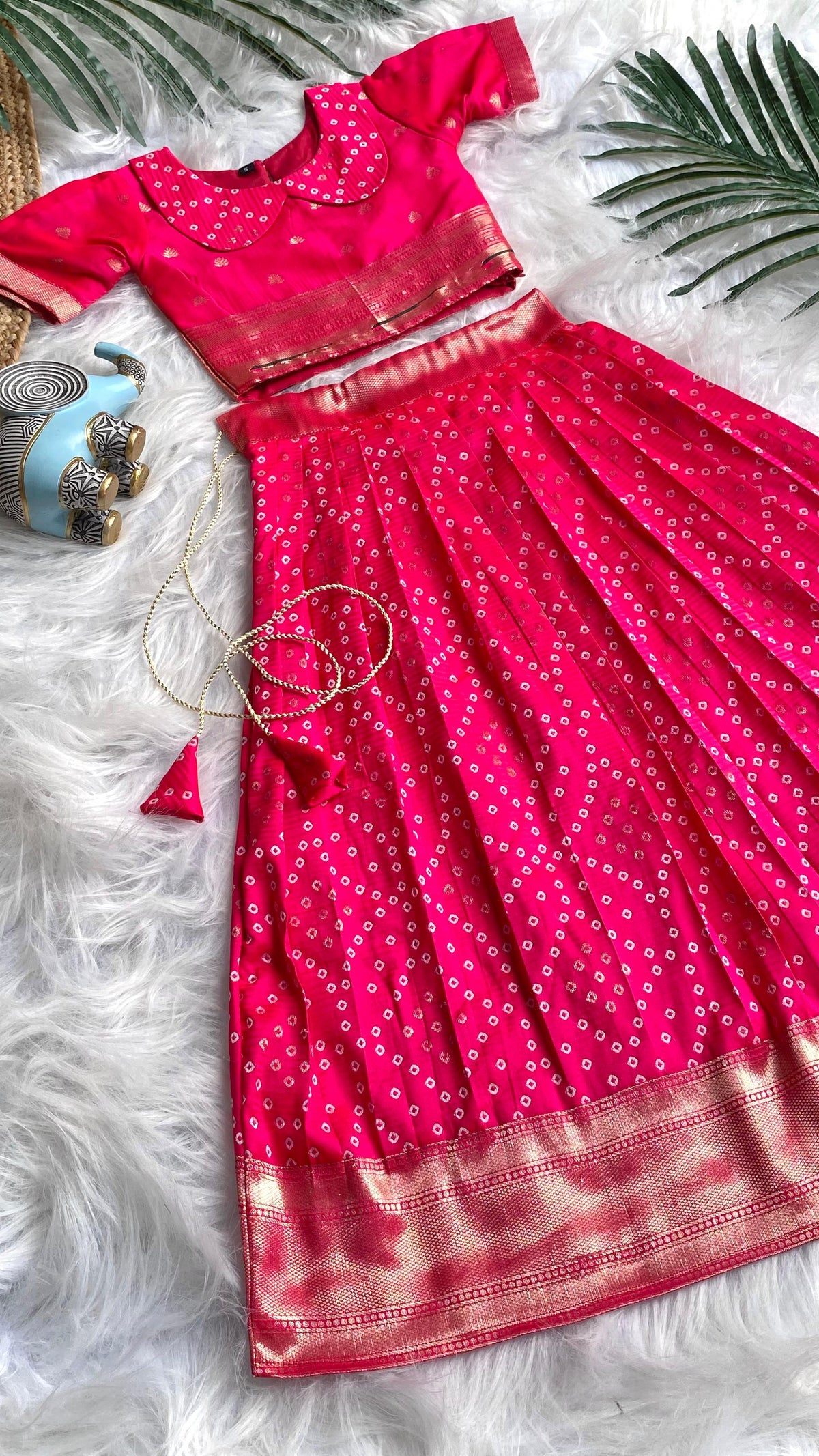 Bandhej Paithani Gown