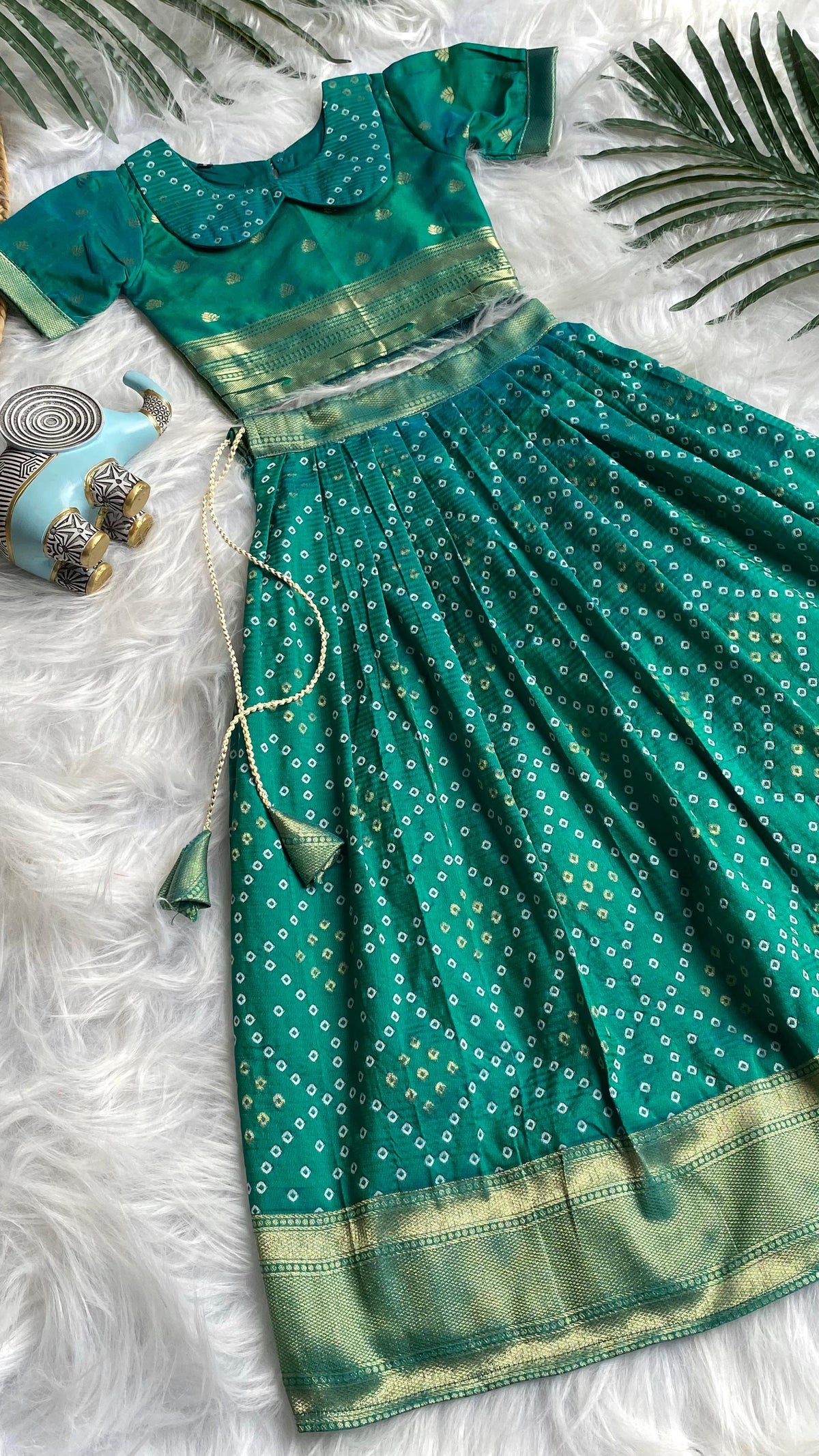 Bandhej Paithani Gown