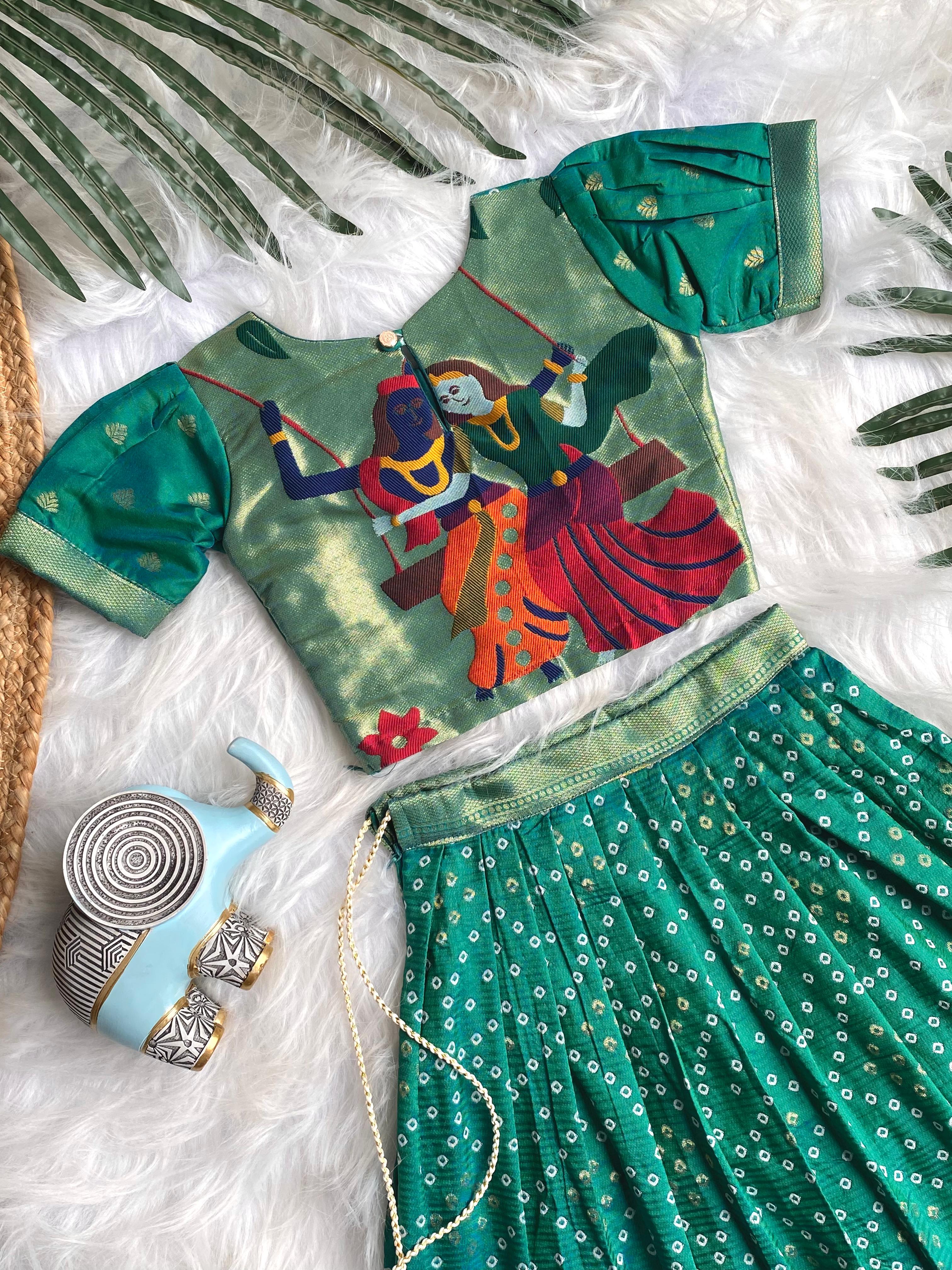 Bandhej Paithani Gown