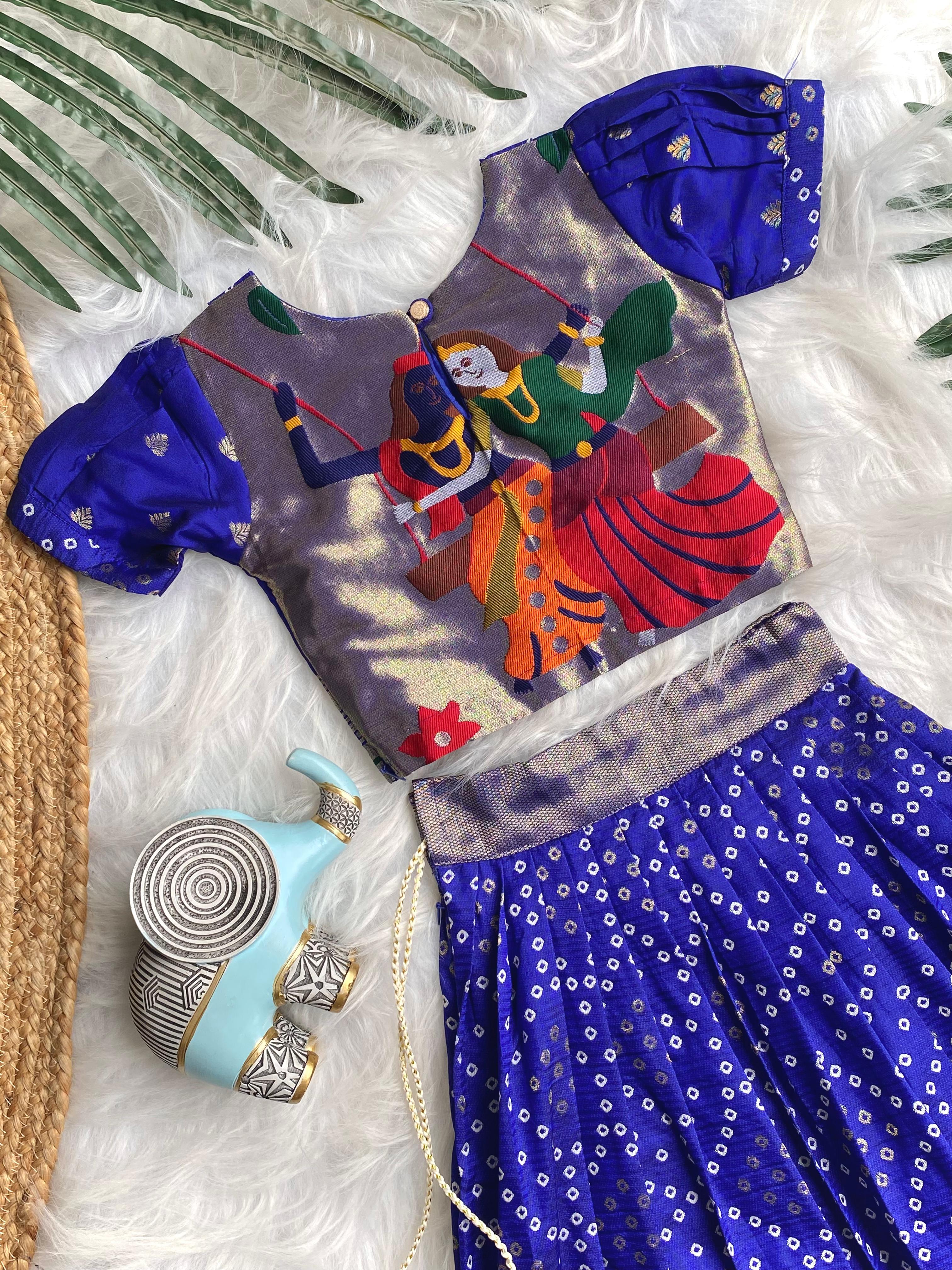 Bandhej Paithani Gown