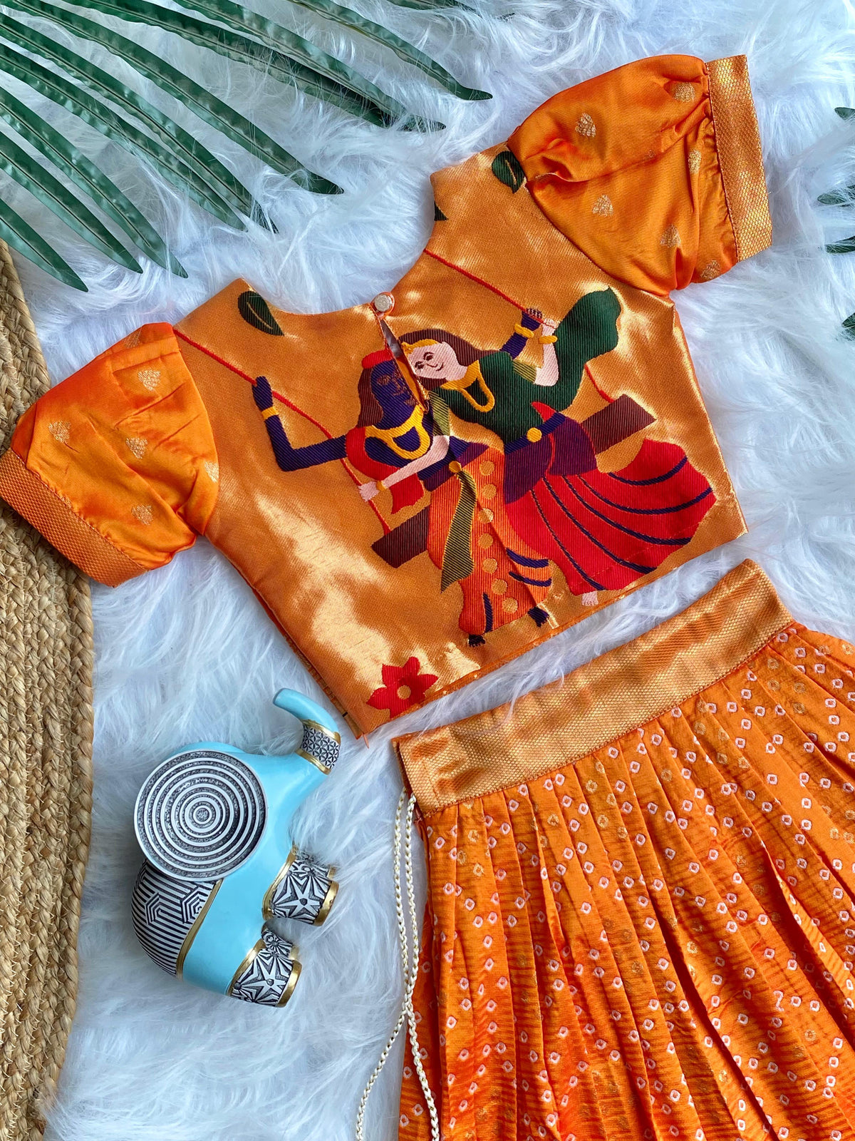 Bandhej Paithani Gown