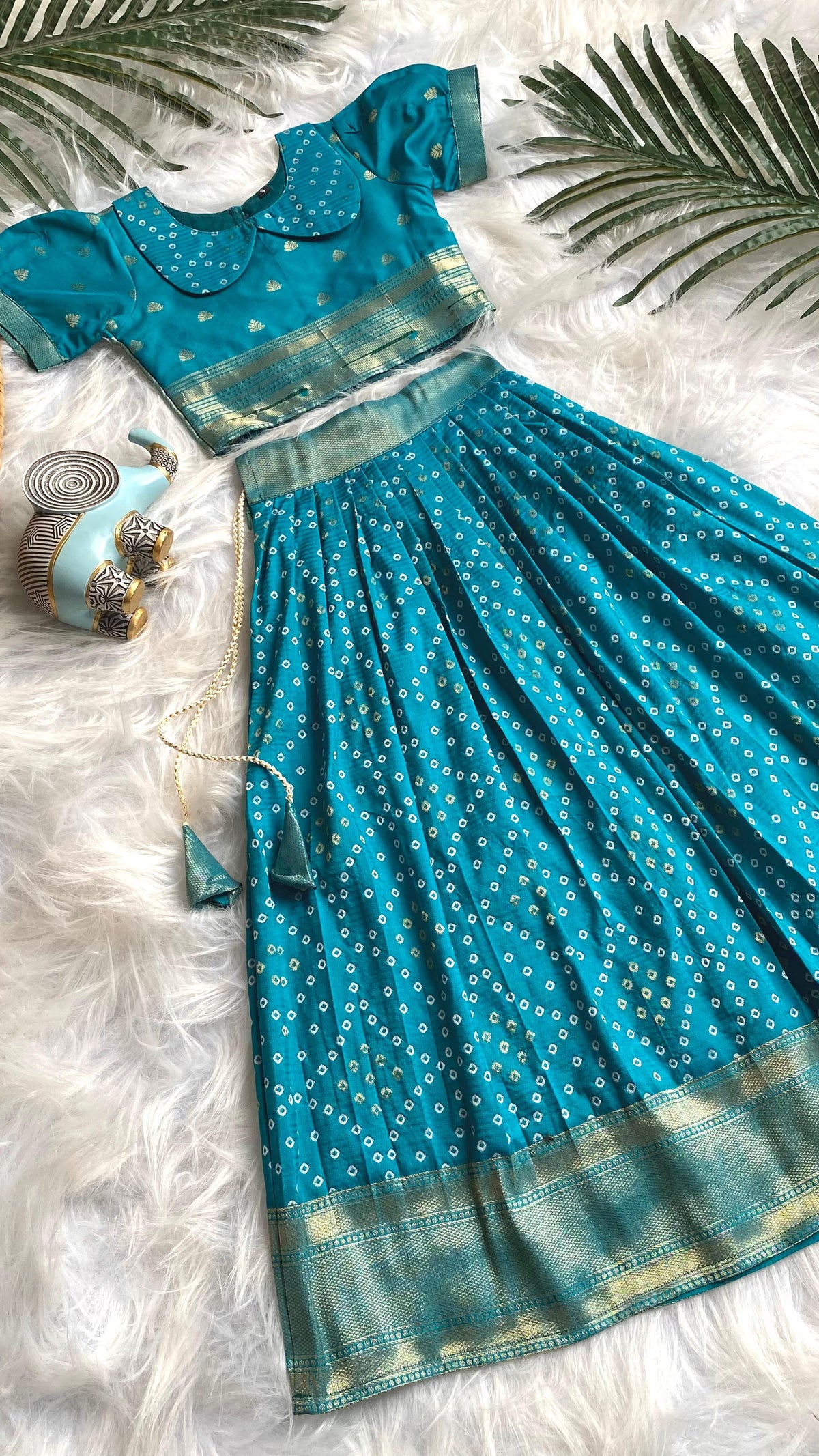 Bandhej Paithani Gown