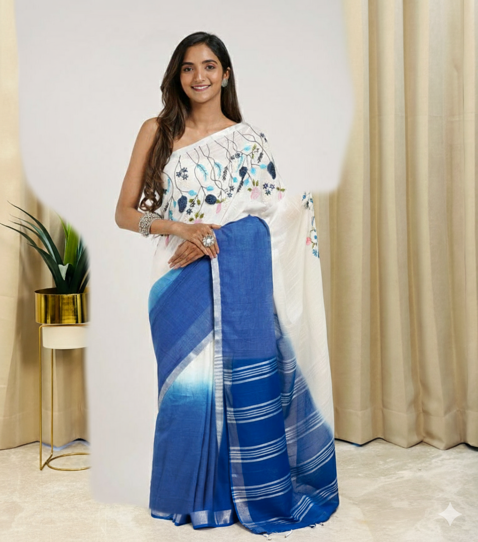 Classic Linen Charm Saree