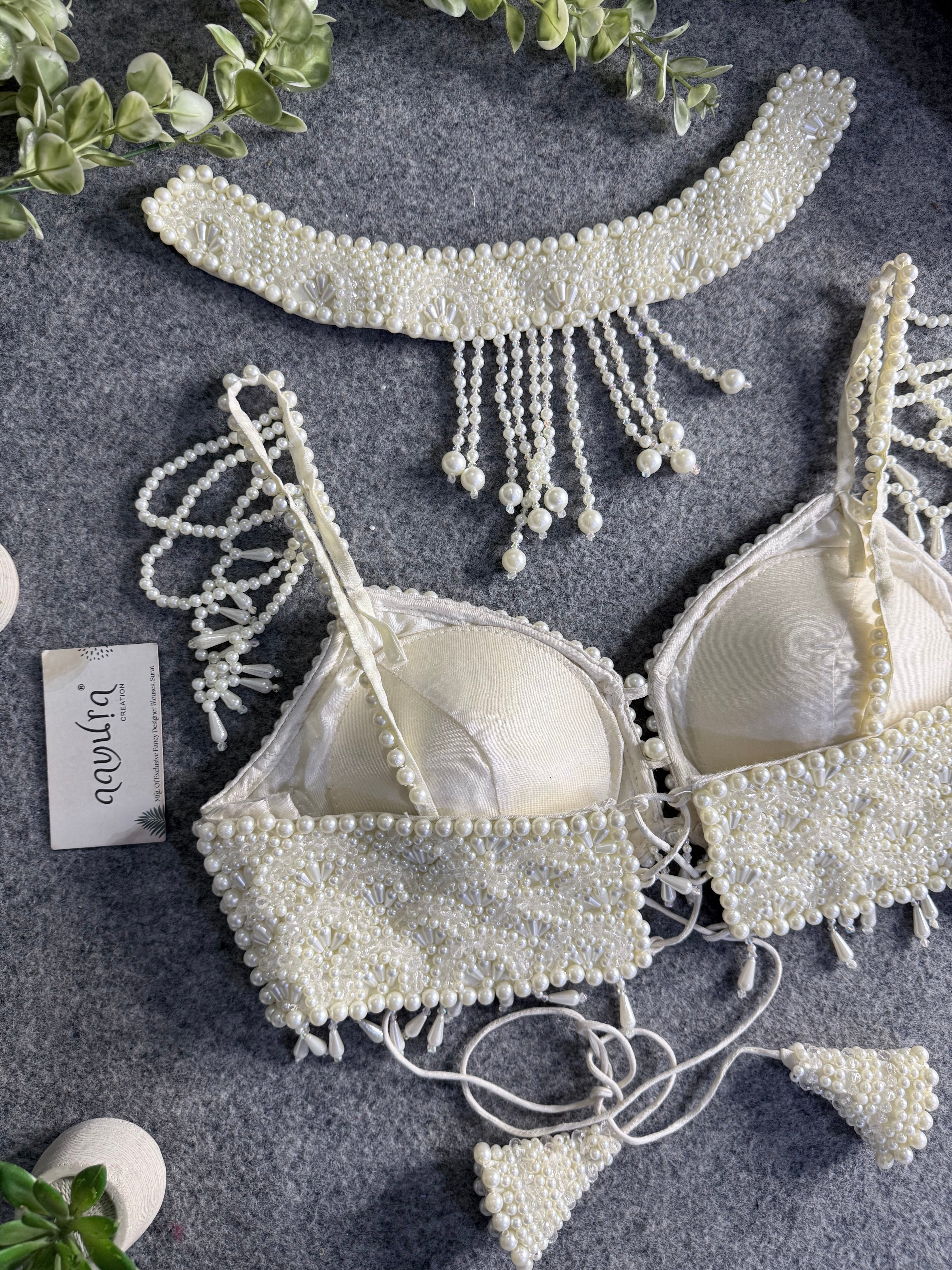 Alessia Pearl Strap Blouse