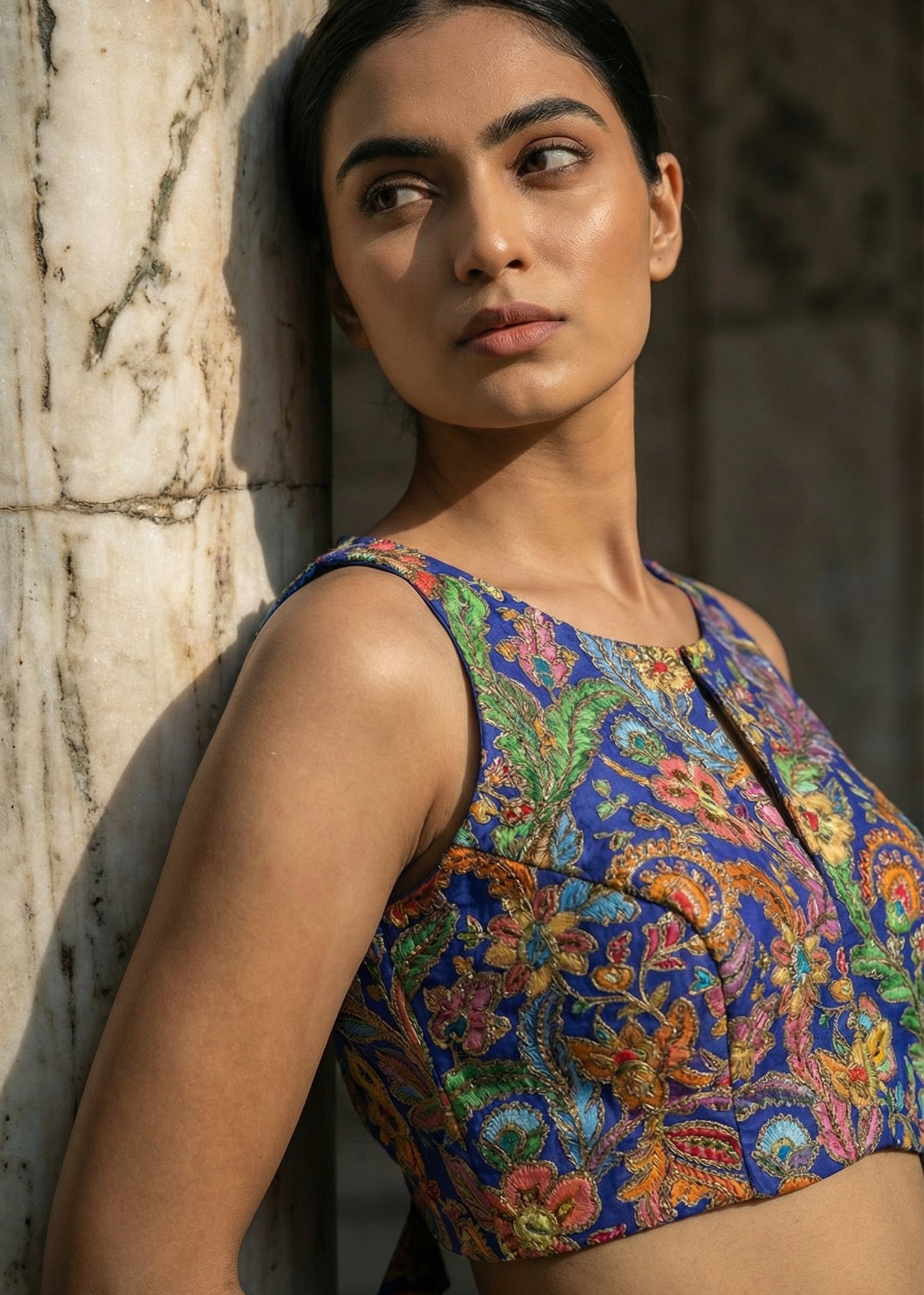 Zuhira Elegant Crape Blouse