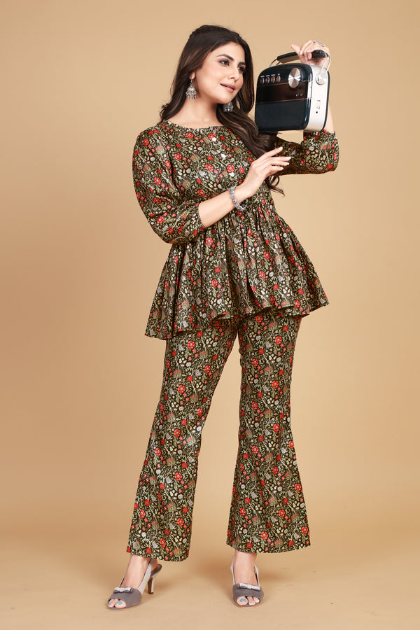 Kalamkari Cordset- Black