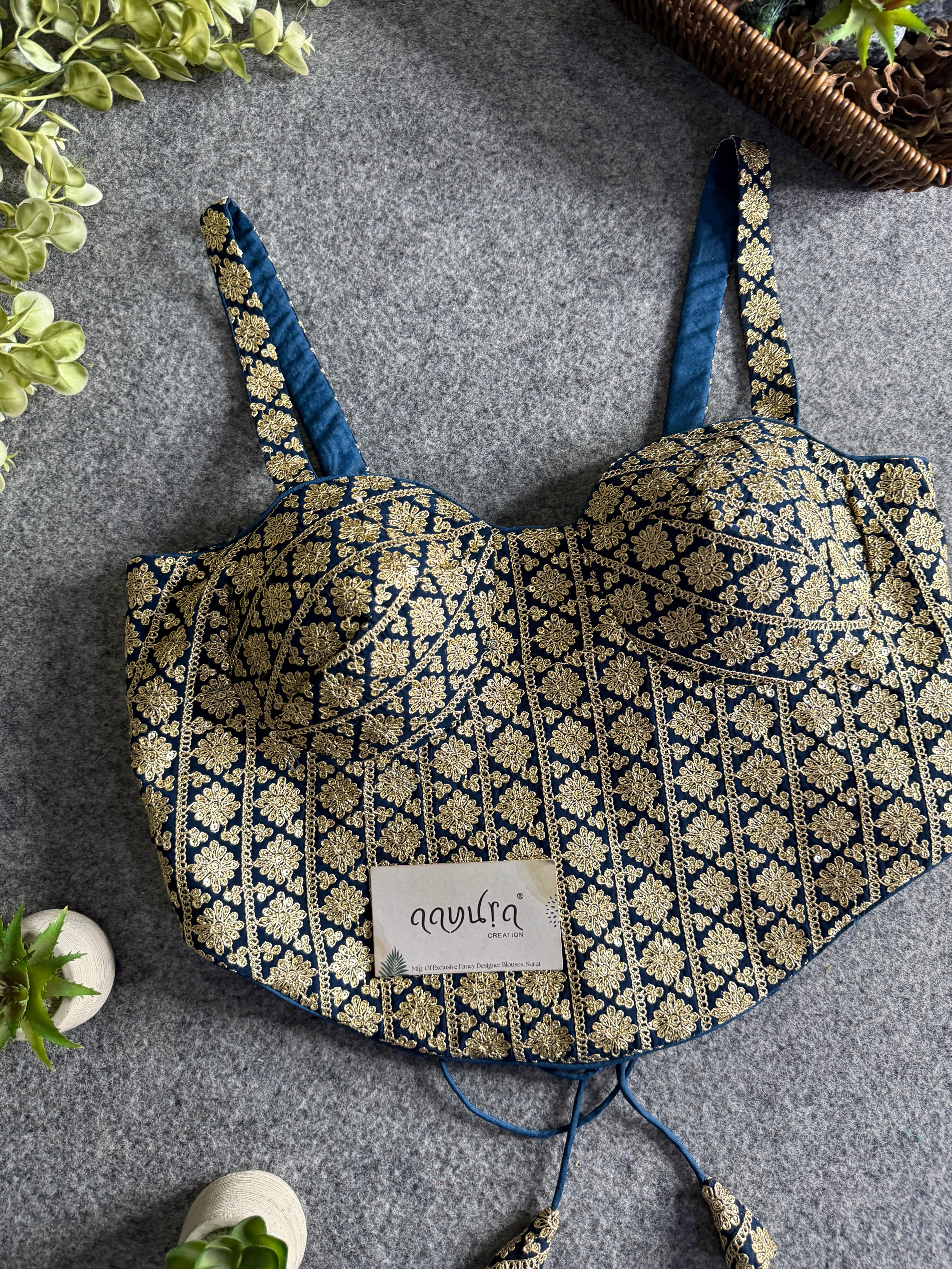 Zaira Georgette Backless Blouse