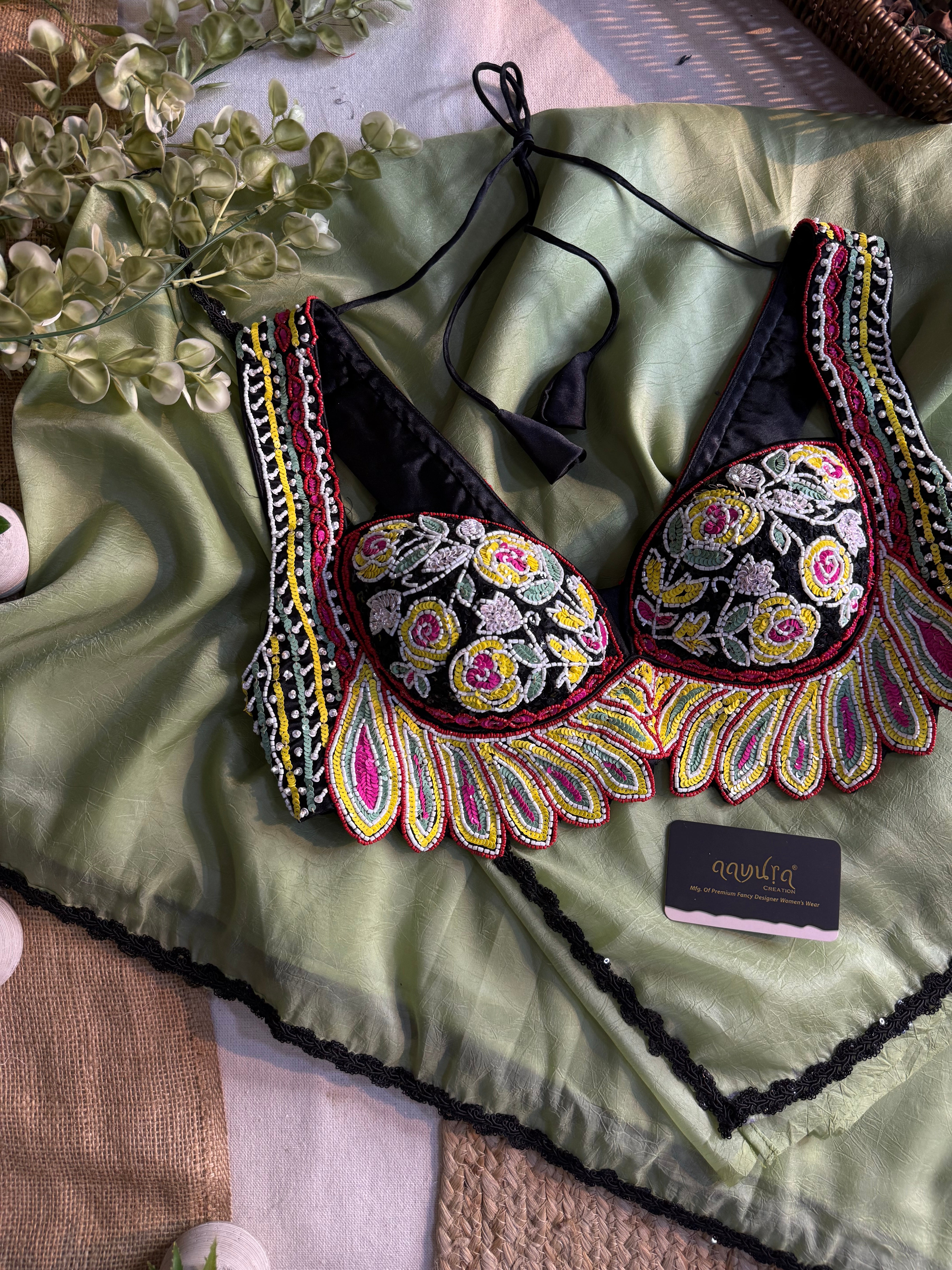 Ruhani Silk Pearl Saree Set 2