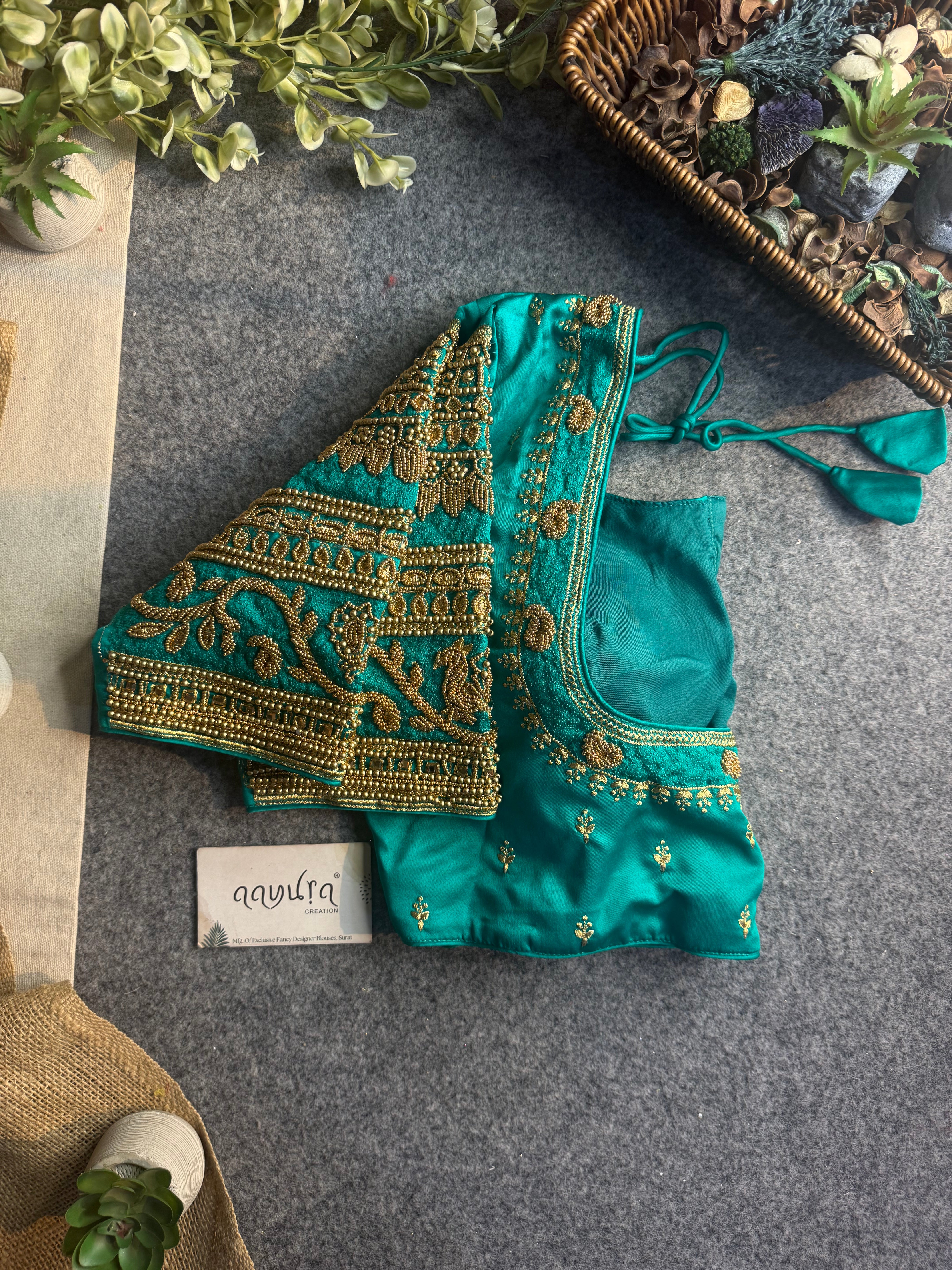 Rajwada Aari Jari Silk Blouse