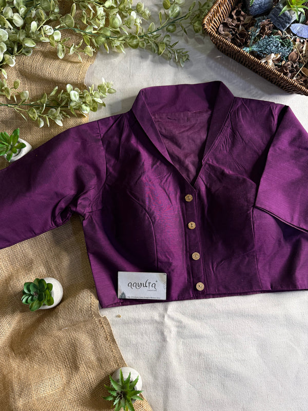 Banglori Cotton Coller Neck Blouse